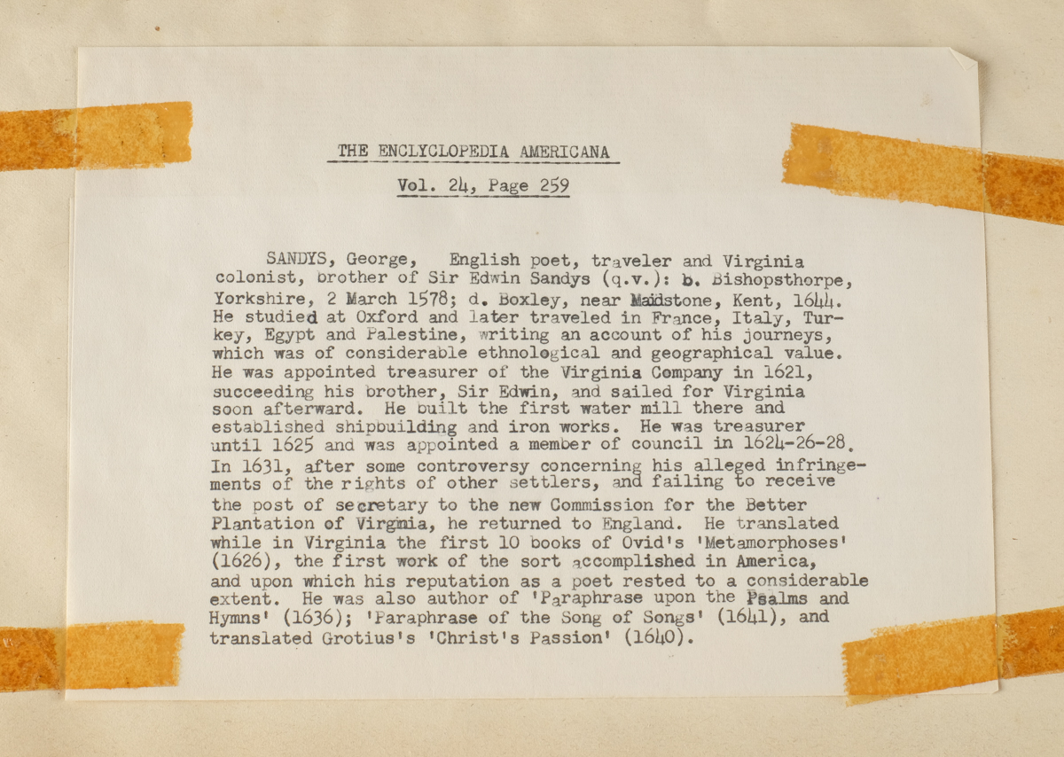 Rare 1638 "Paraphrase on the Divine Poems" by George Sandys