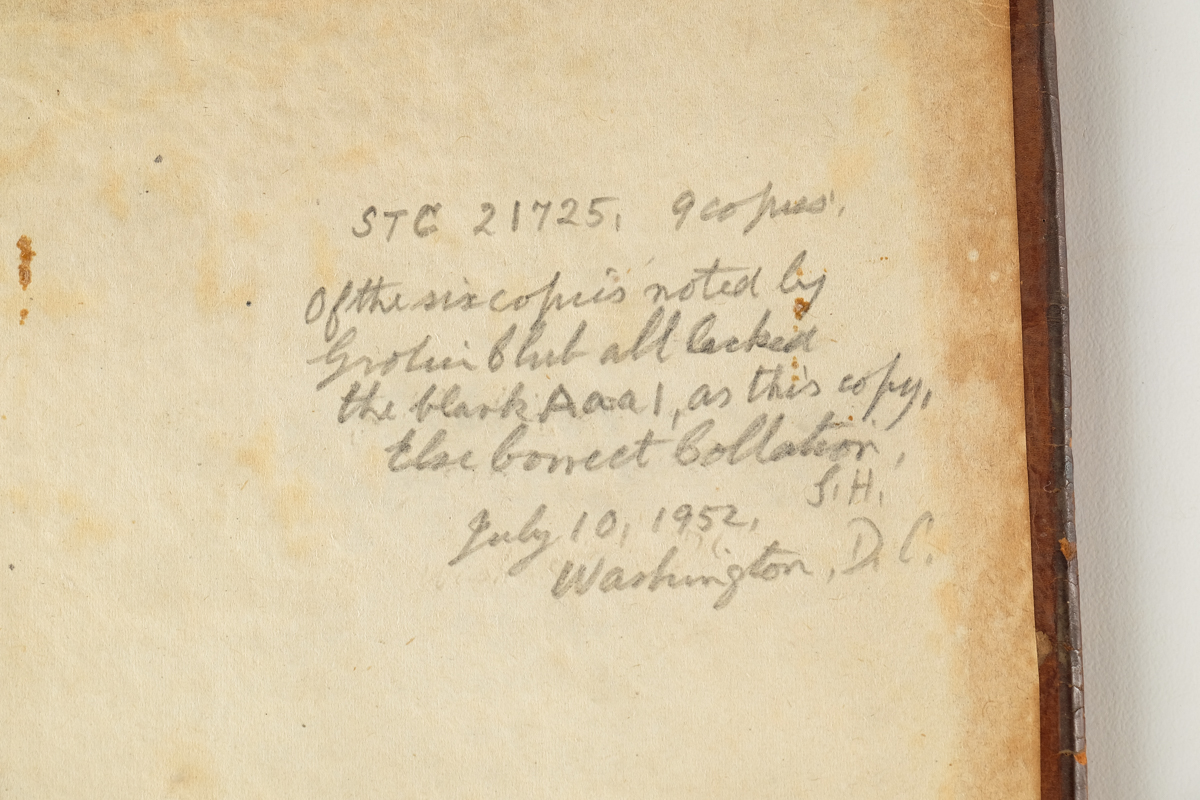 Rare 1638 "Paraphrase on the Divine Poems" by George Sandys