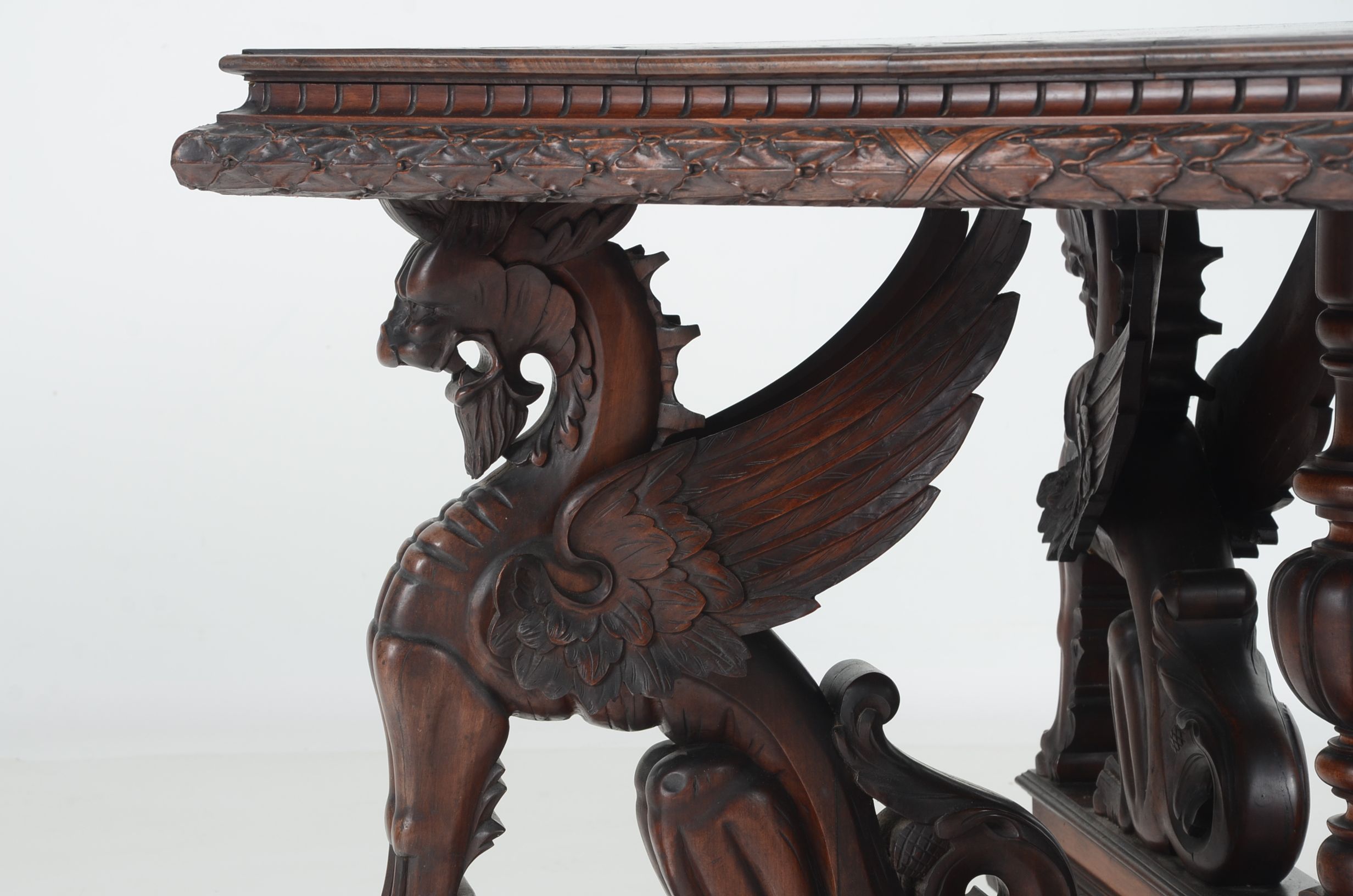 Mahogany Victorian Library Table