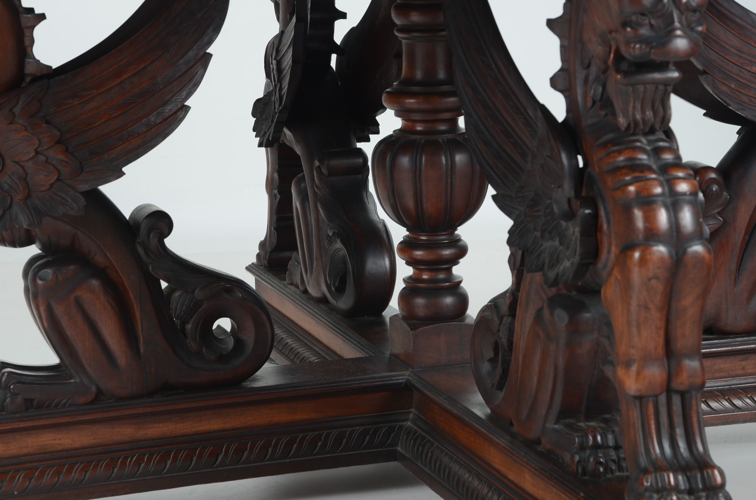 Mahogany Victorian Library Table