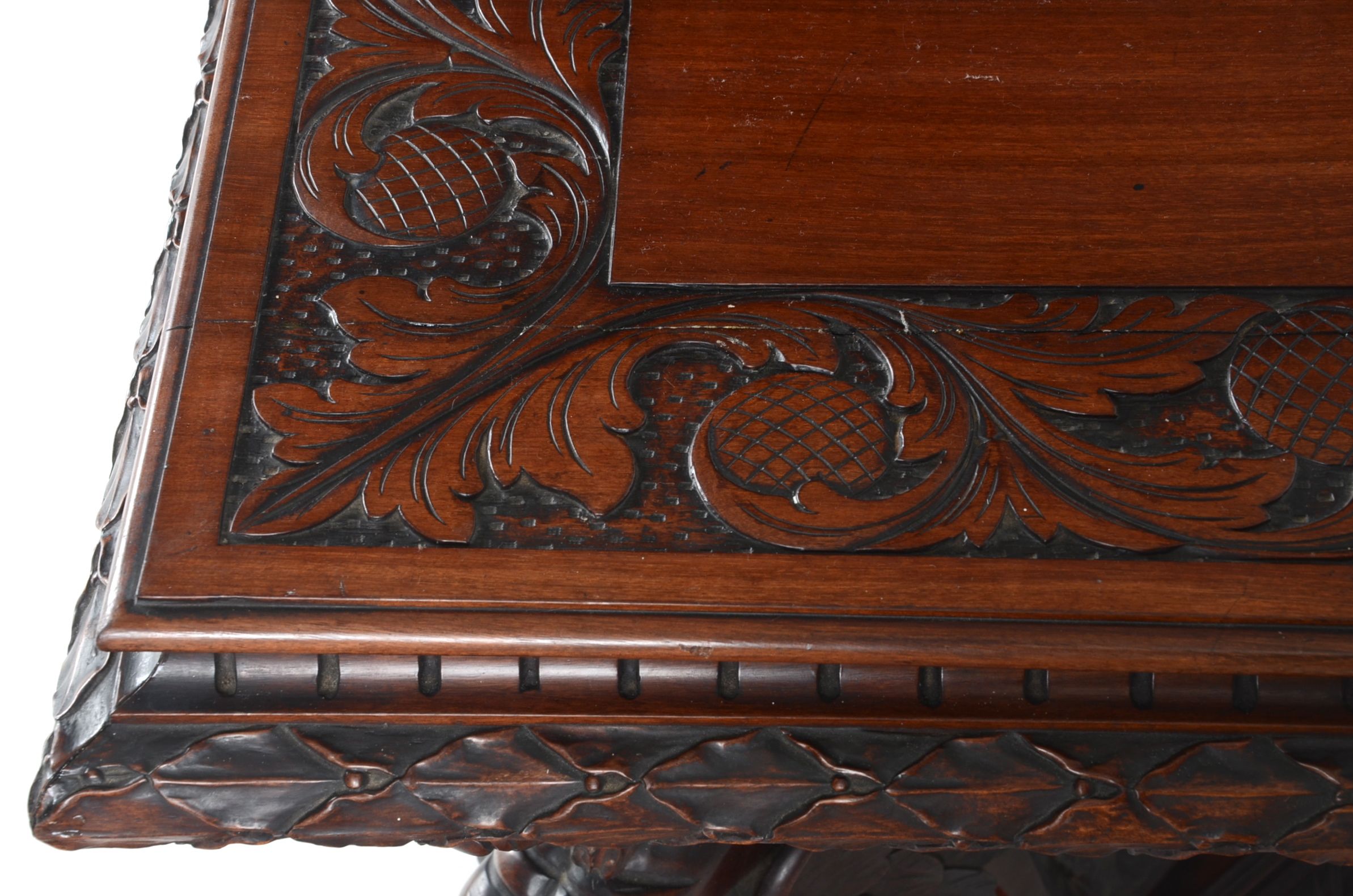 Mahogany Victorian Library Table