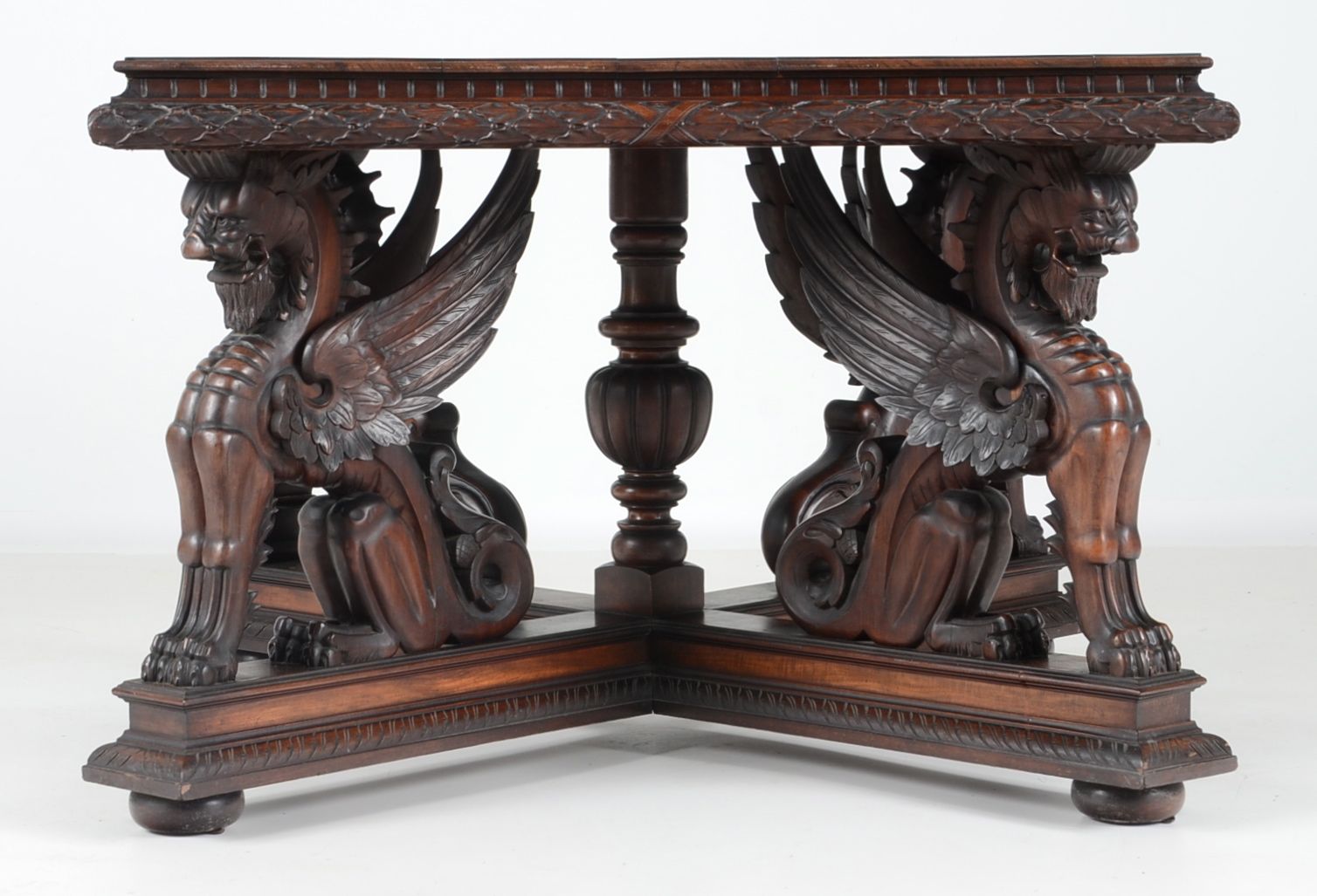 Mahogany Victorian Library Table