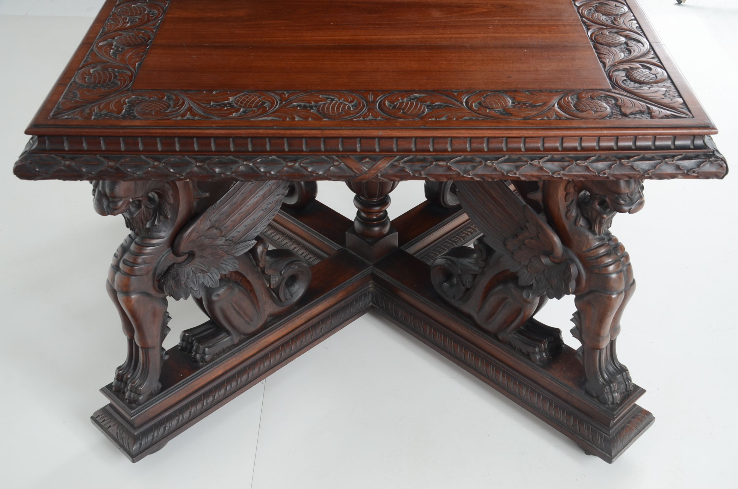 Mahogany Victorian Library Table