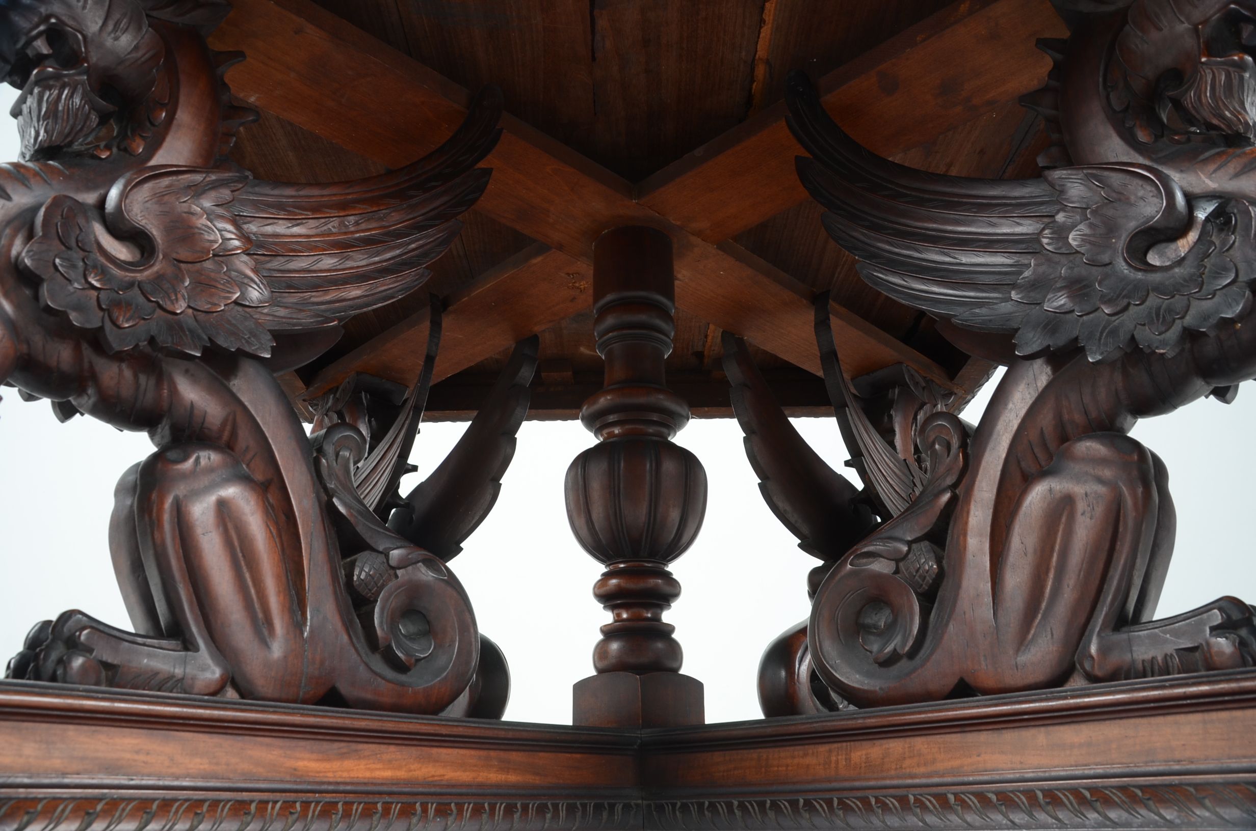 Mahogany Victorian Library Table