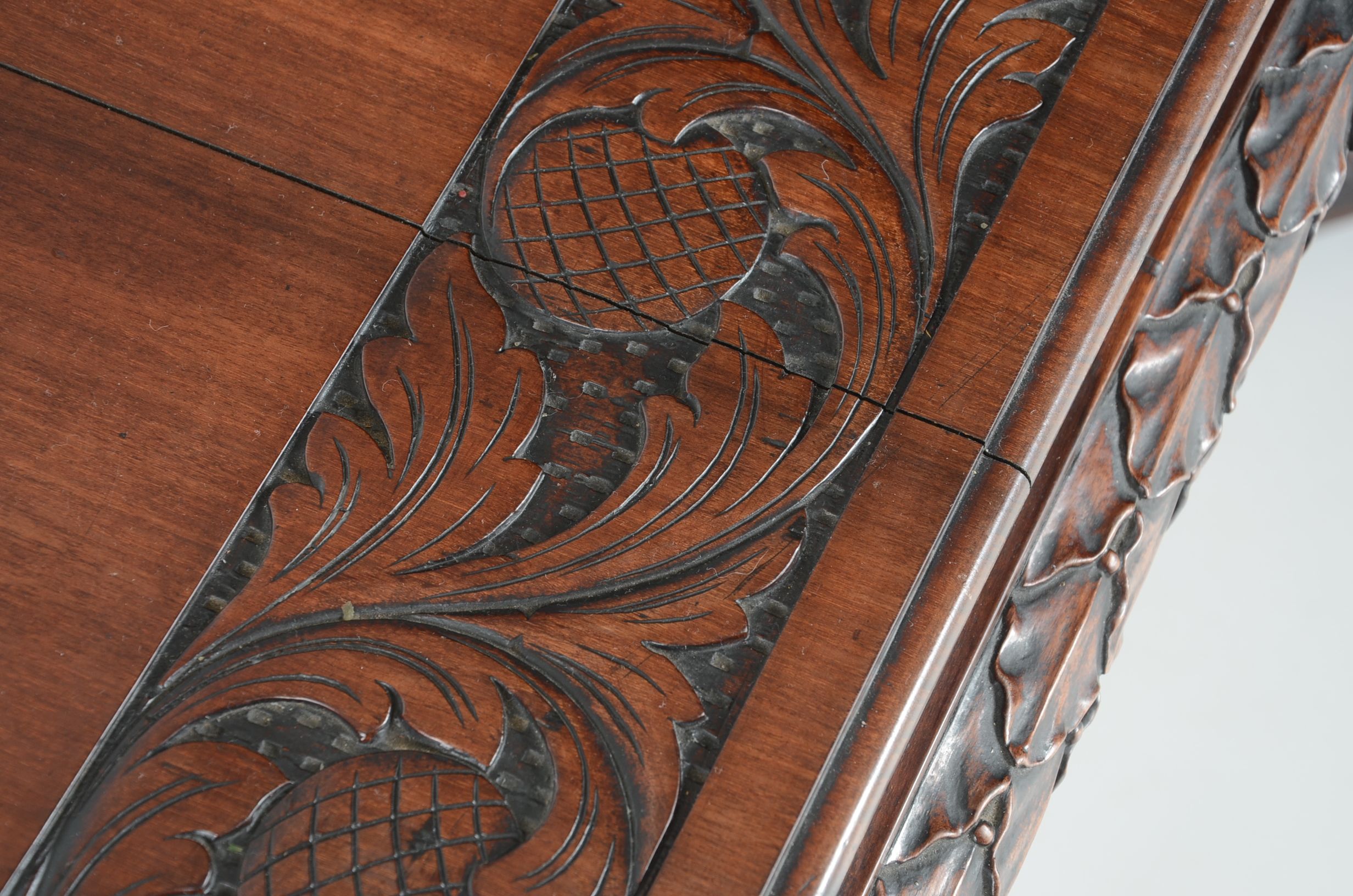 Mahogany Victorian Library Table