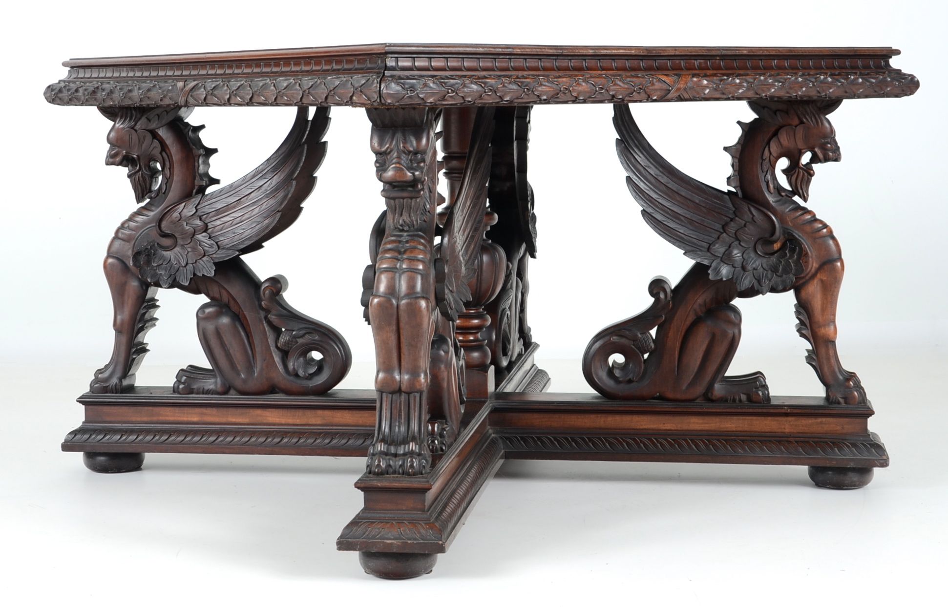 Mahogany Victorian Library Table