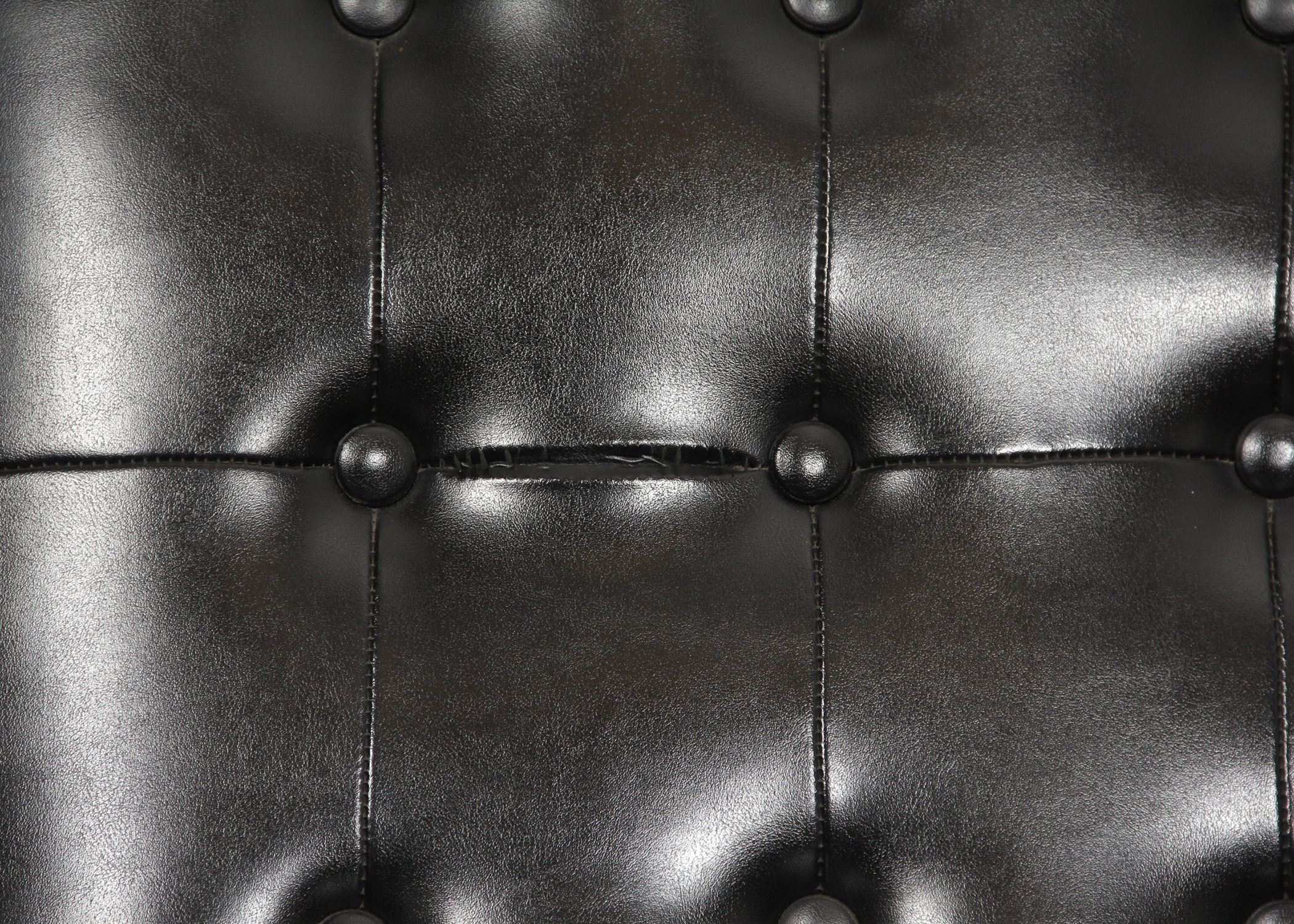 Black Vinyl Wingback Chair