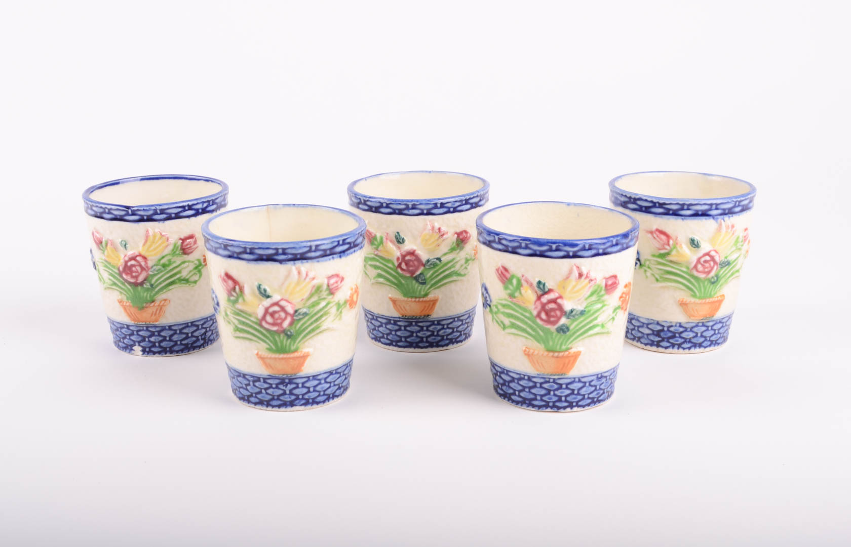 Collection of Vintage Japanese Teacups
