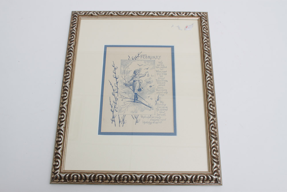 Antique Letterpress Framed Prints