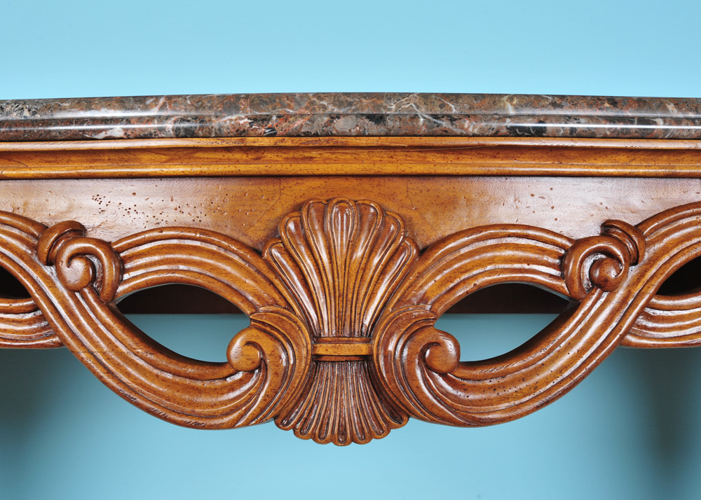 Granite Top Henredon Console Table