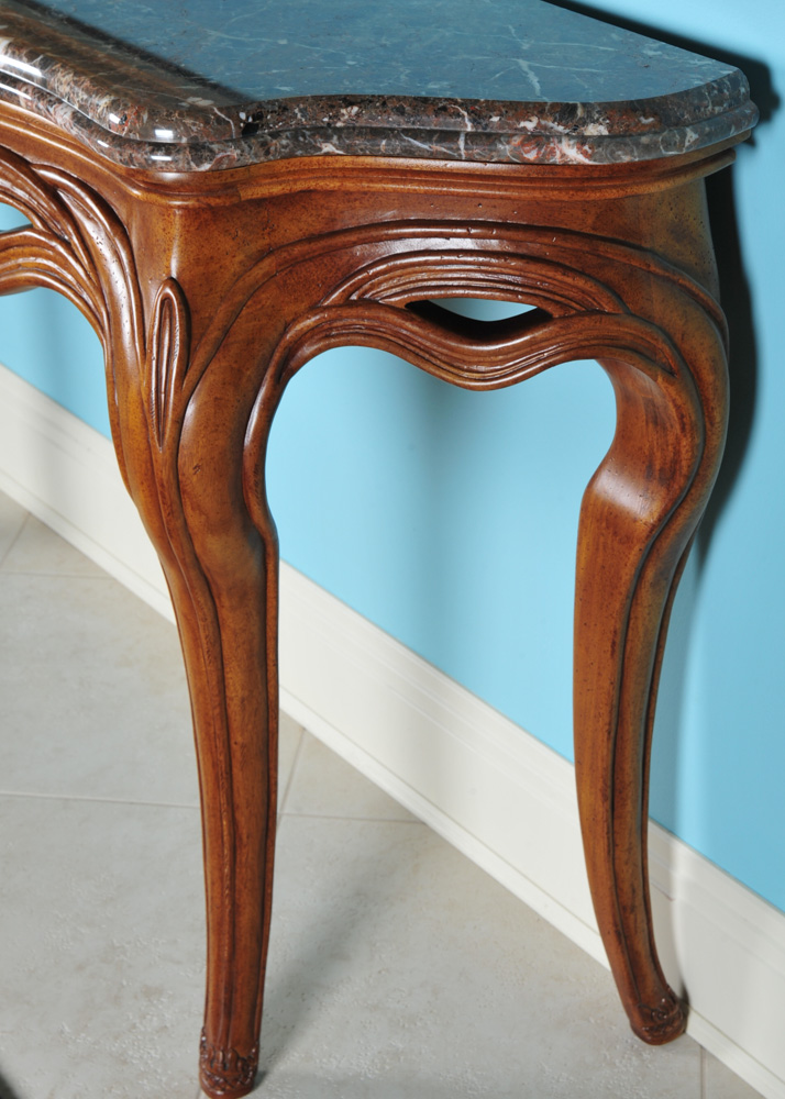 Granite Top Henredon Console Table