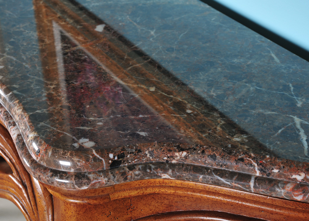 Granite Top Henredon Console Table