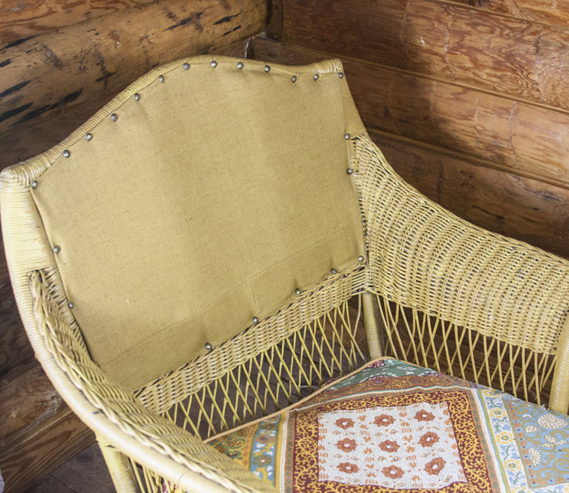 Antique Wicker Chaise Lounge