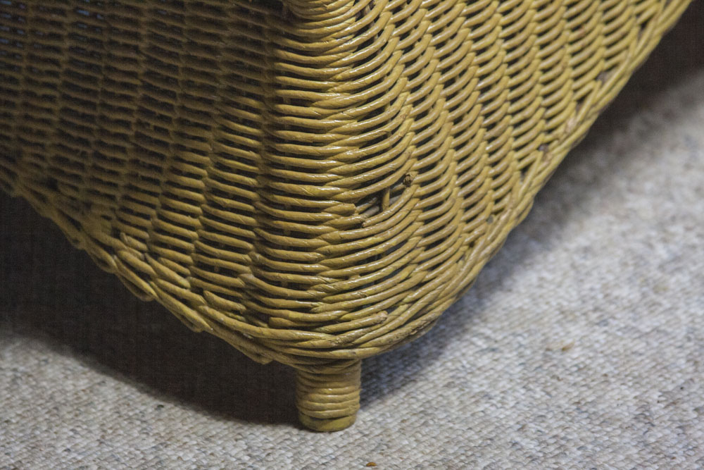 Antique Wicker Chaise Lounge