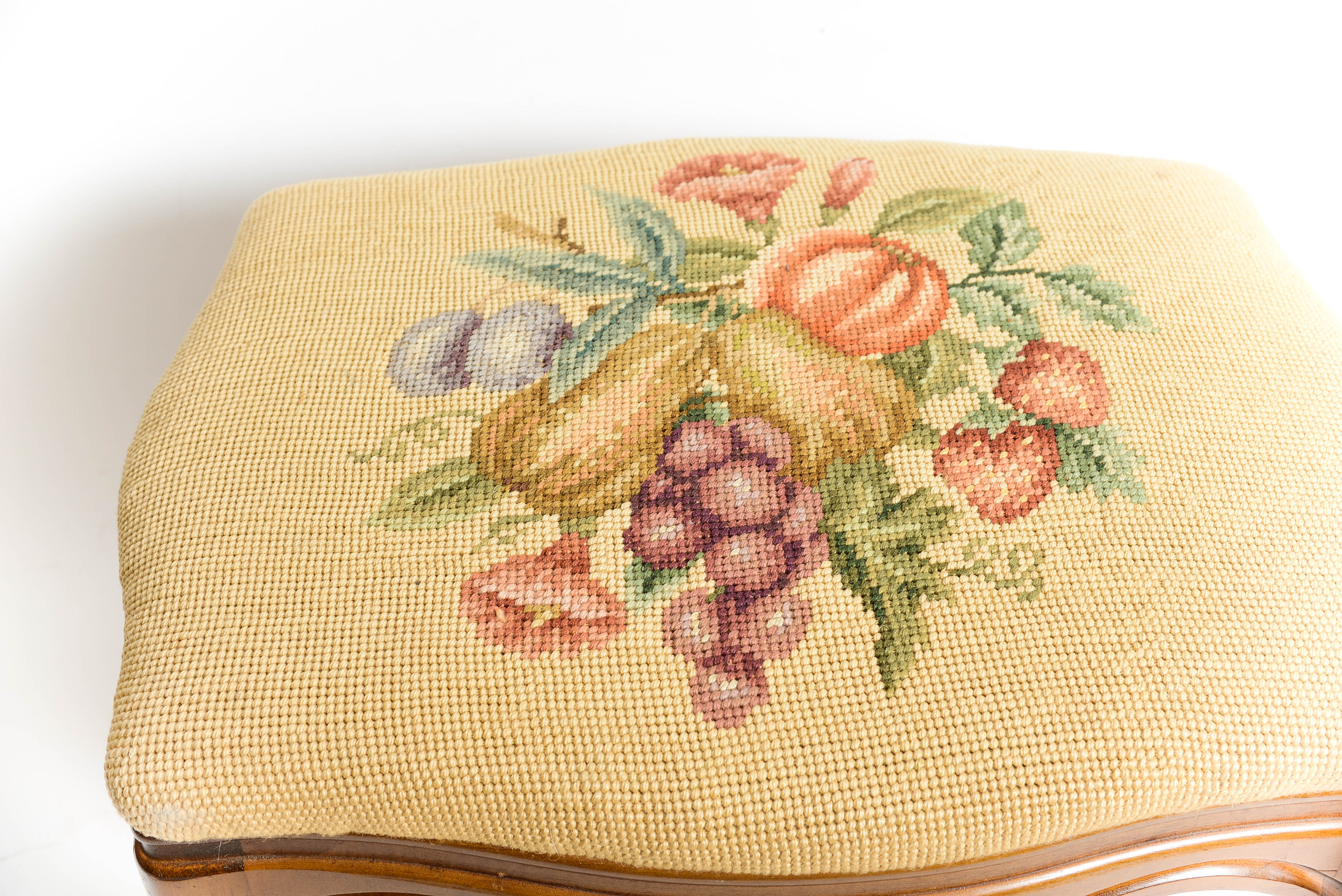 Needlepoint Footstool
