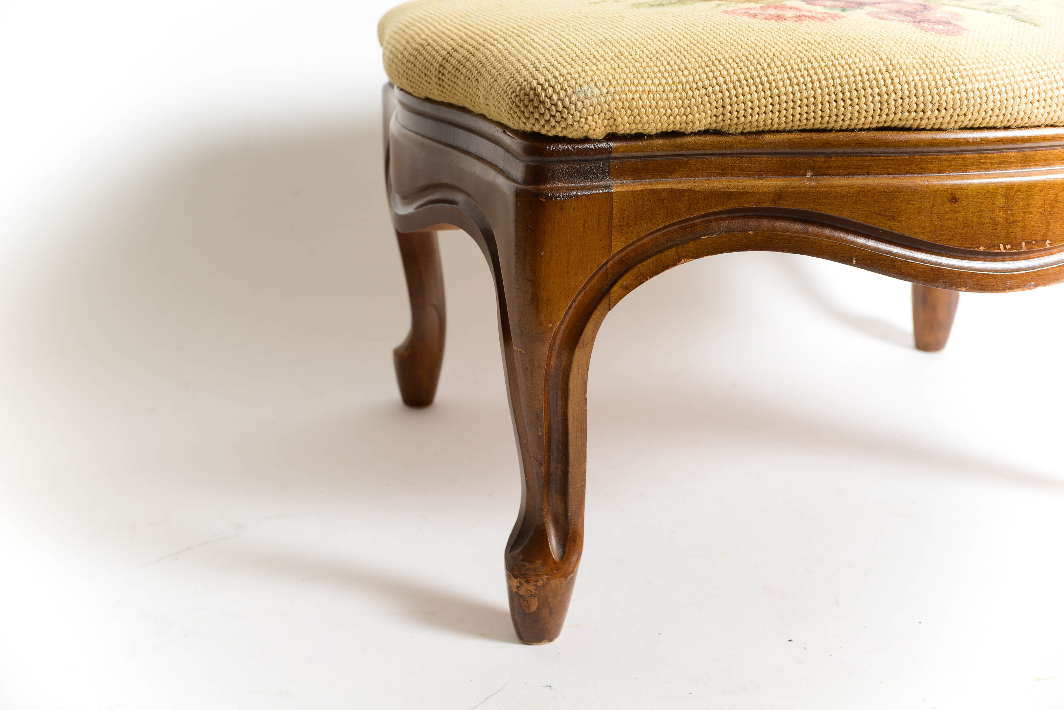 Needlepoint Footstool