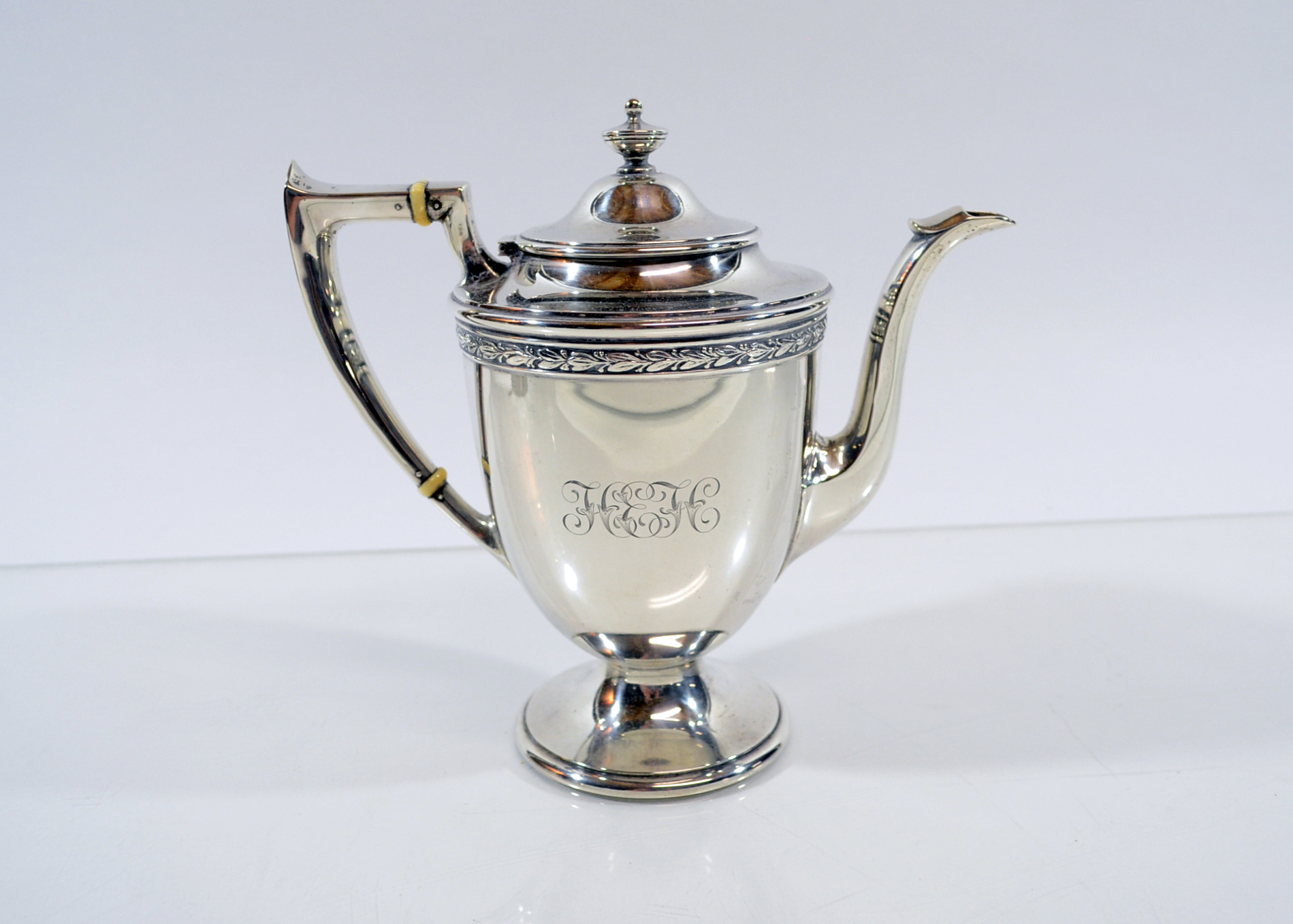 William B. Durgin Co. Ivory and Sterling Silver Tea Service