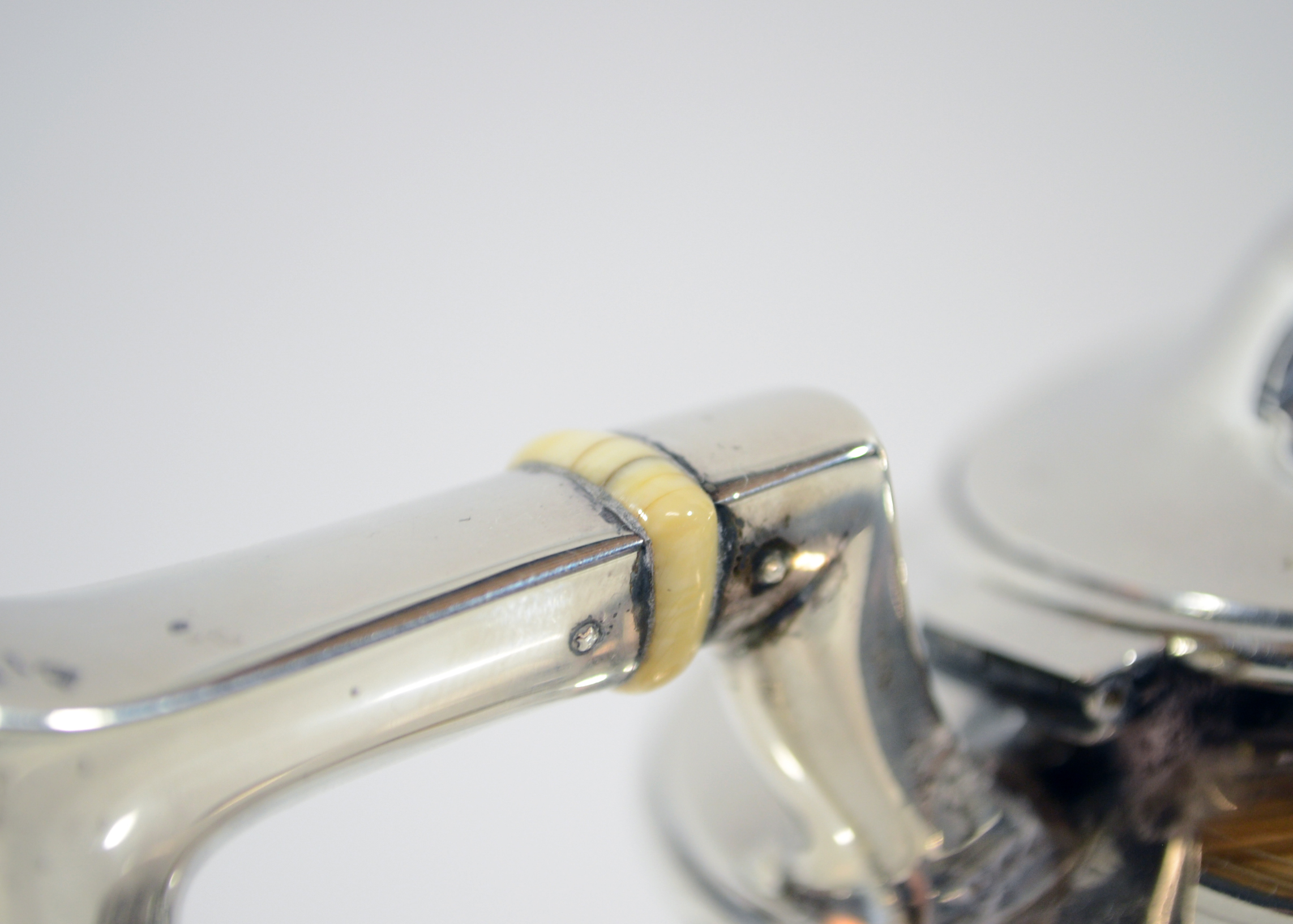 William B. Durgin Co. Ivory and Sterling Silver Tea Service