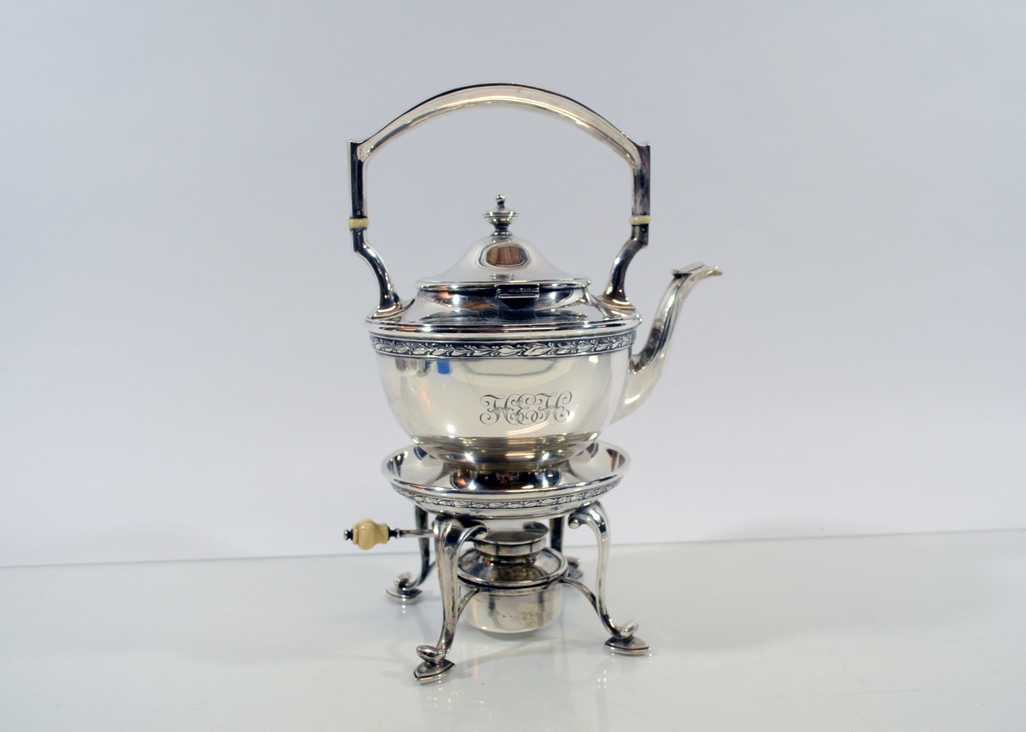 William B. Durgin Co. Ivory and Sterling Silver Tea Service