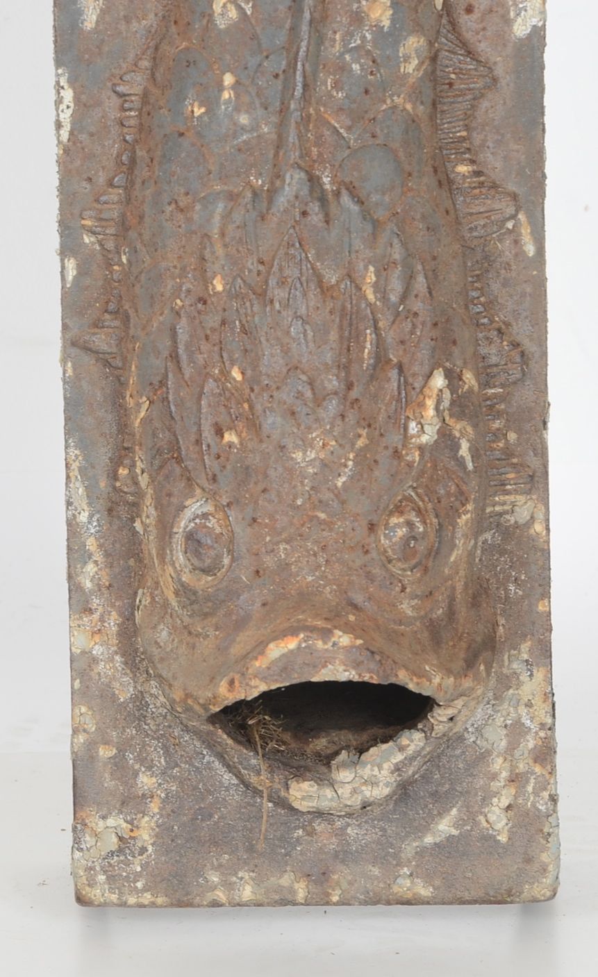 19th Century Cast Iron Dolphin Downspout