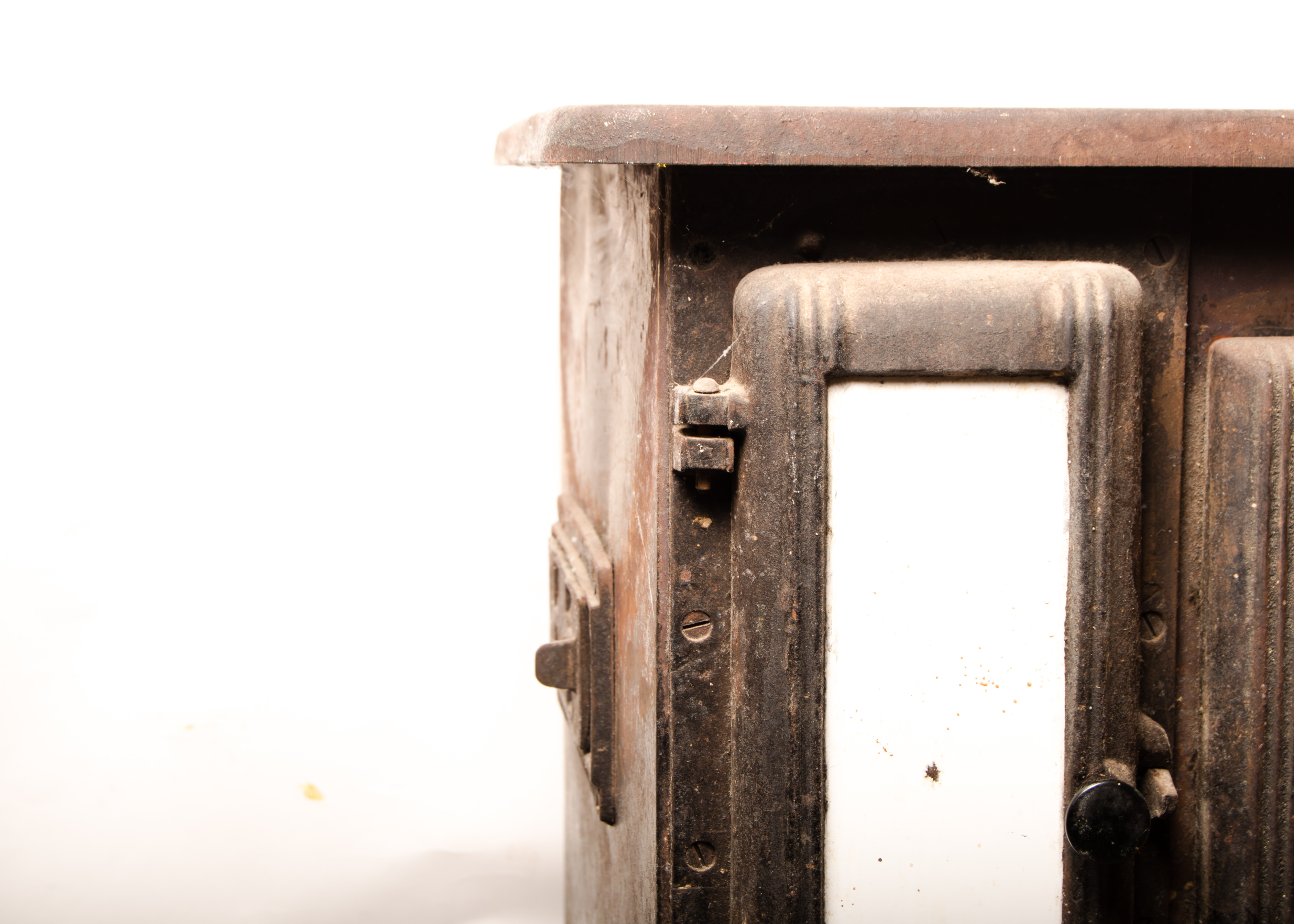 Antique Cast Iron Wood-Burning Stove