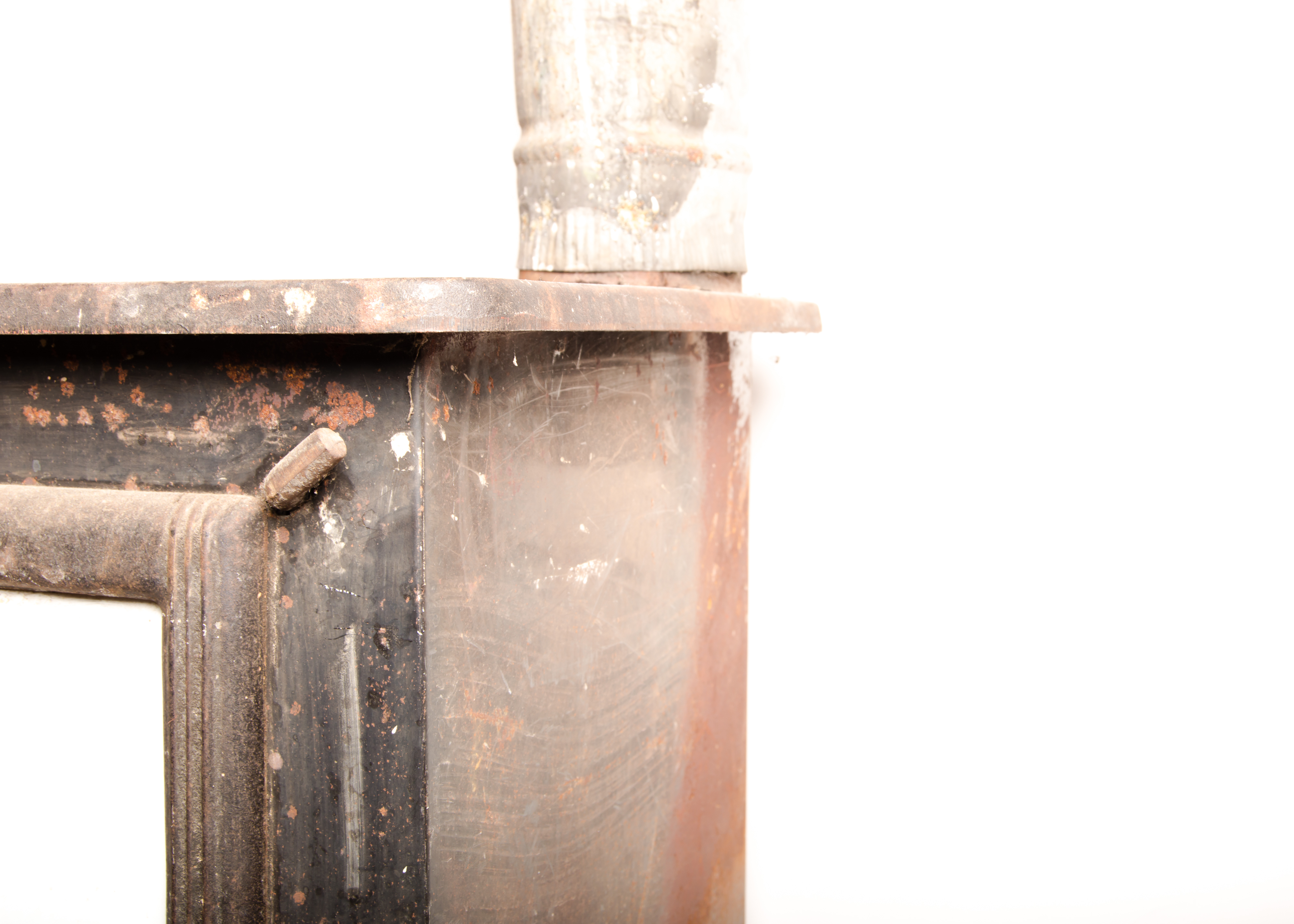 Antique Cast Iron Wood-Burning Stove