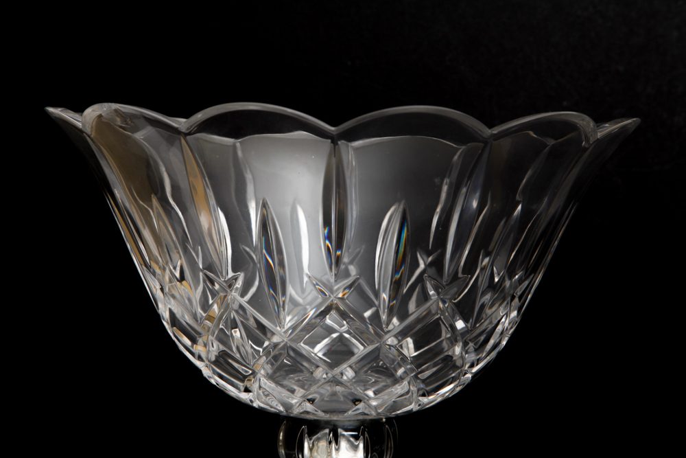 Gorham Crystal Centerpiece Bowl and Glass Basket