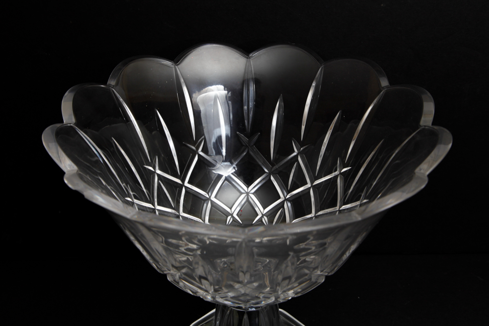 Gorham Crystal Centerpiece Bowl and Glass Basket