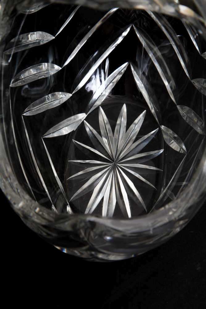 Gorham Crystal Centerpiece Bowl and Glass Basket