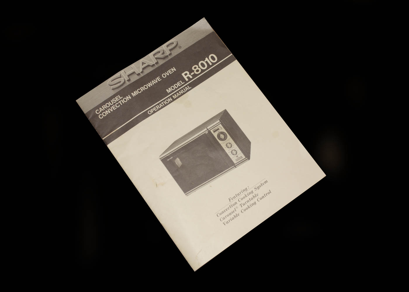 Sharp R-8010 Carousel Convection Microwave Oven