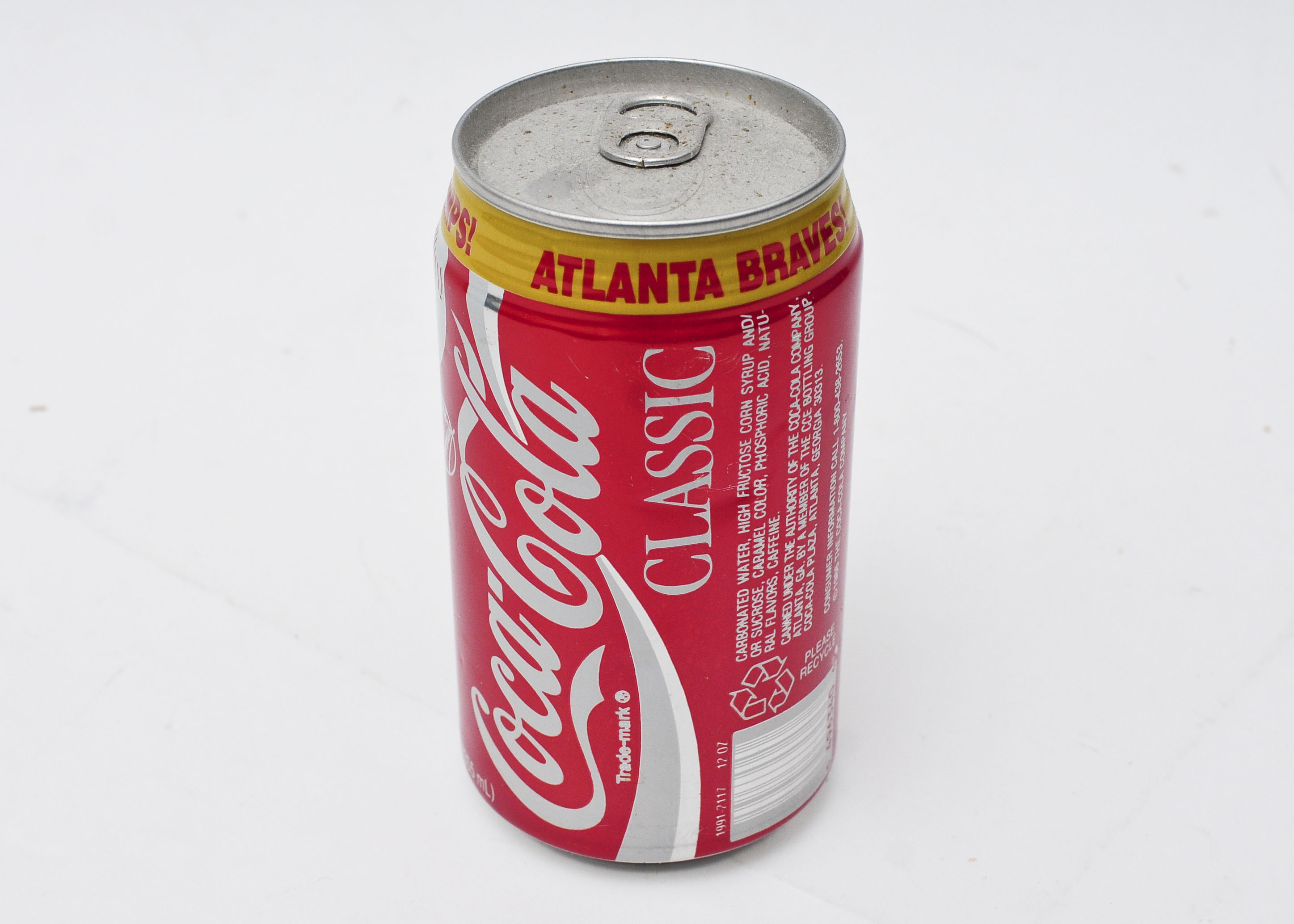 Atlanta Braves 1991 Coke Can