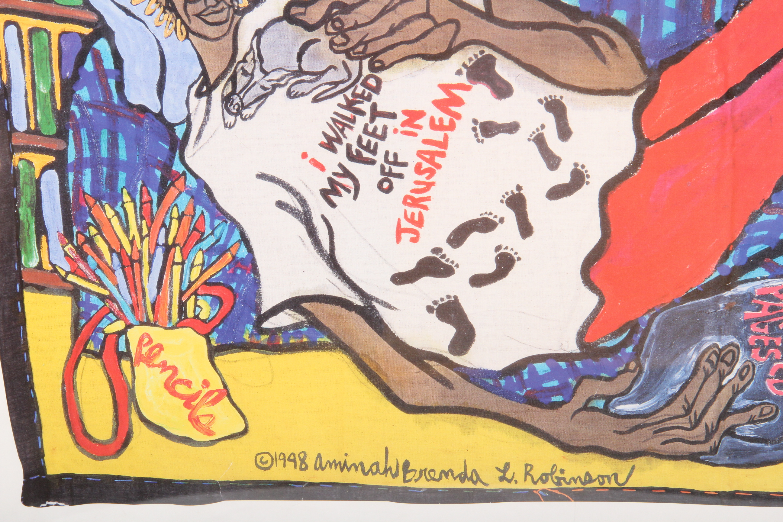 Signed Aminah Robinson Offset Lithograph