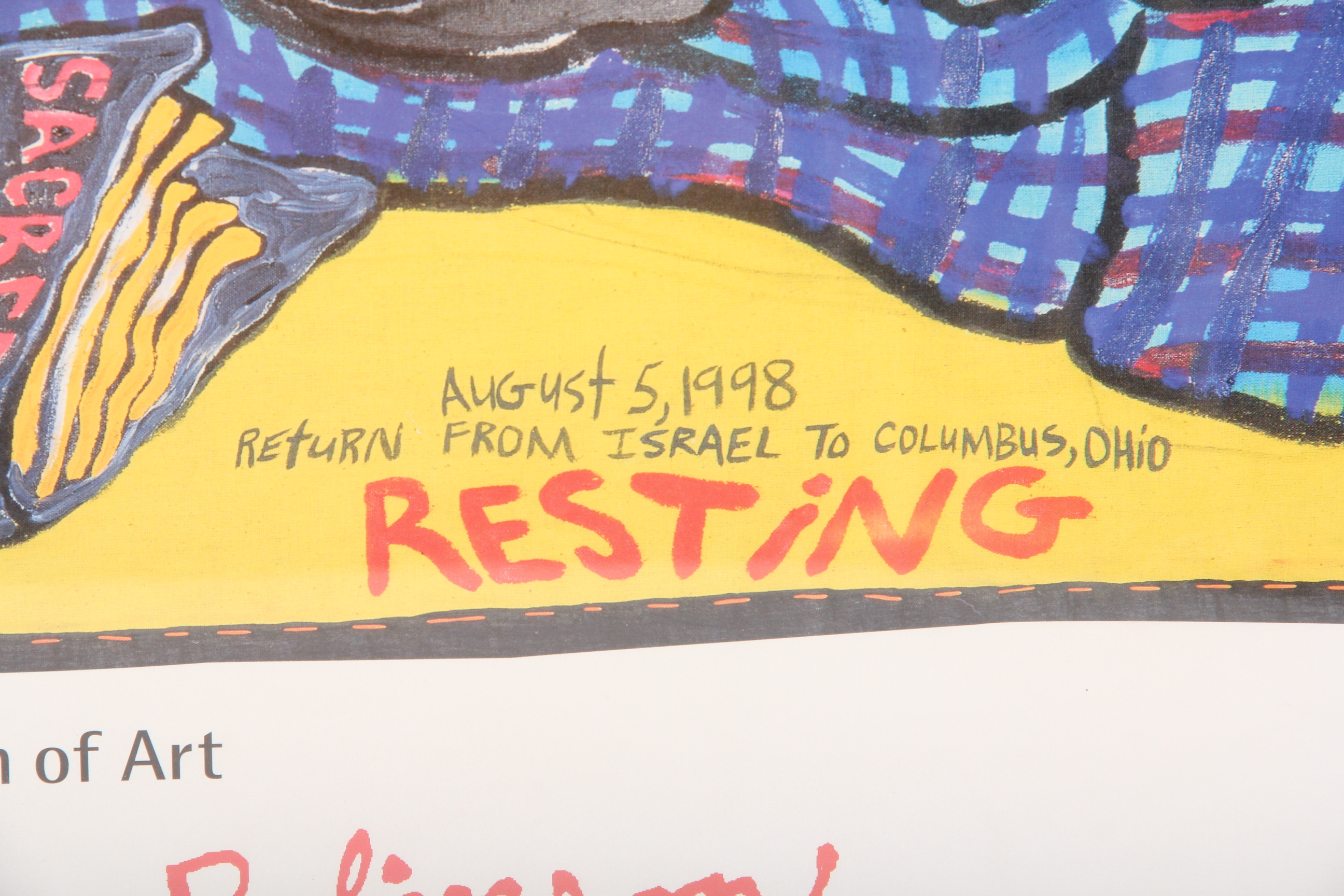 Signed Aminah Robinson Offset Lithograph