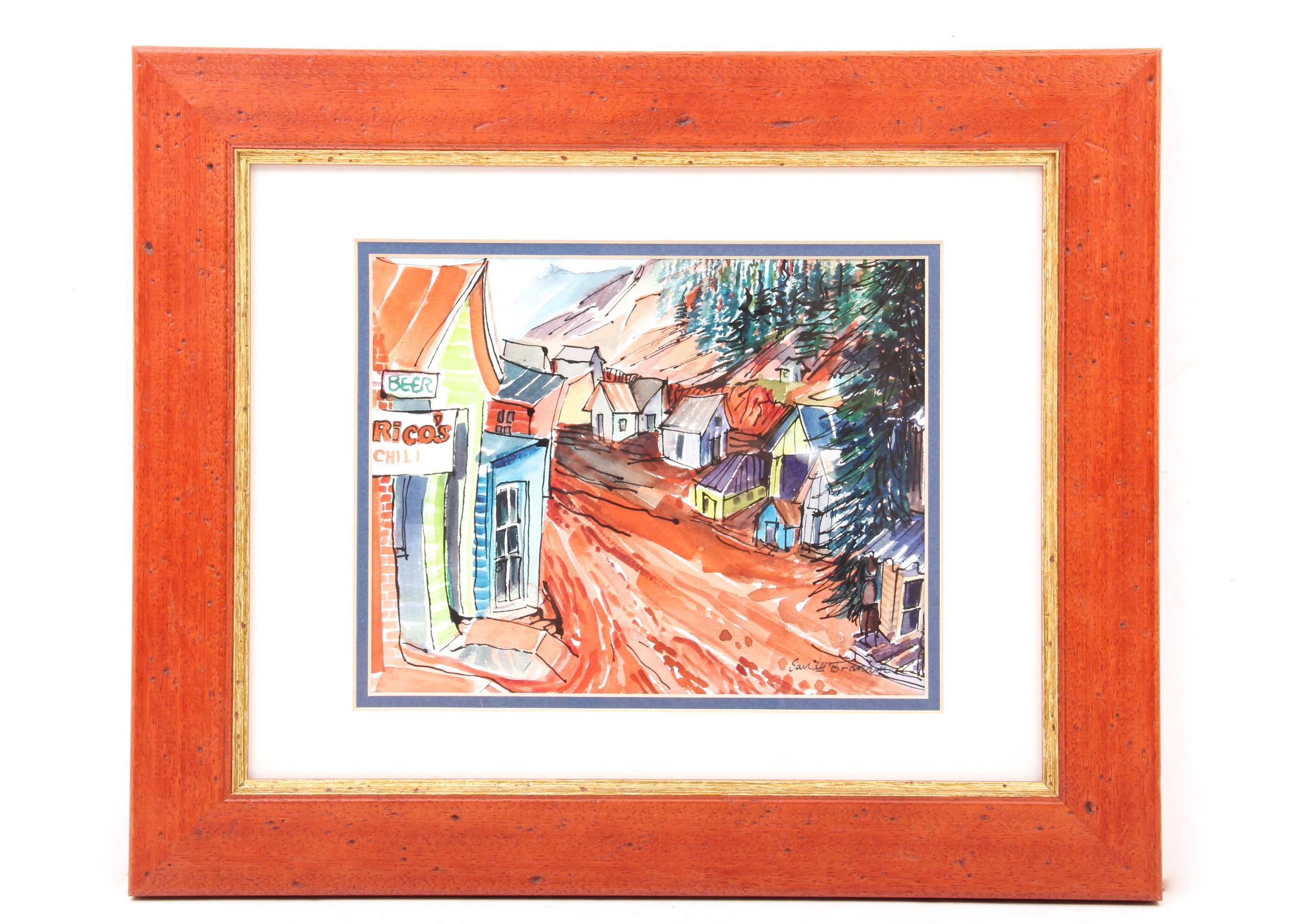 Signed Sandy Branam Original Watercolor