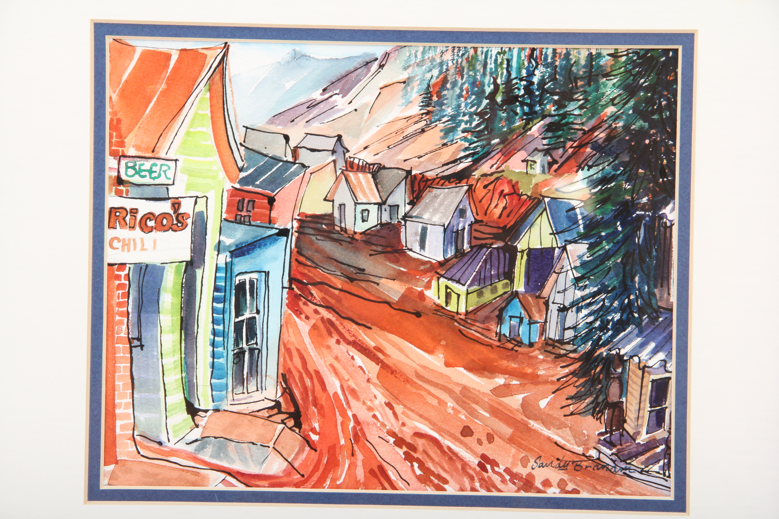 Signed Sandy Branam Original Watercolor
