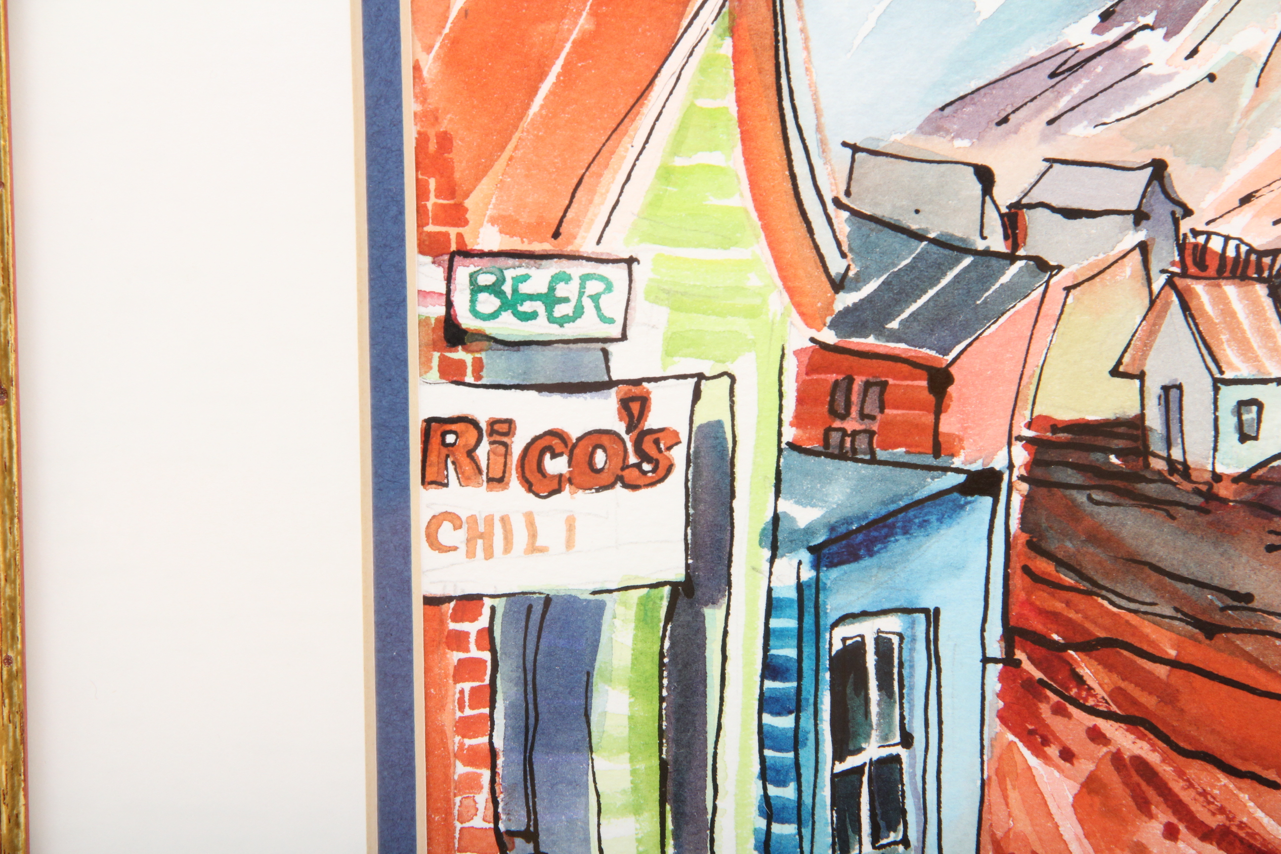 Signed Sandy Branam Original Watercolor