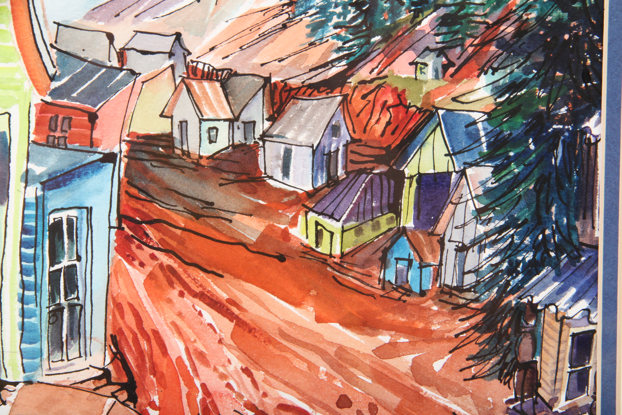 Signed Sandy Branam Original Watercolor