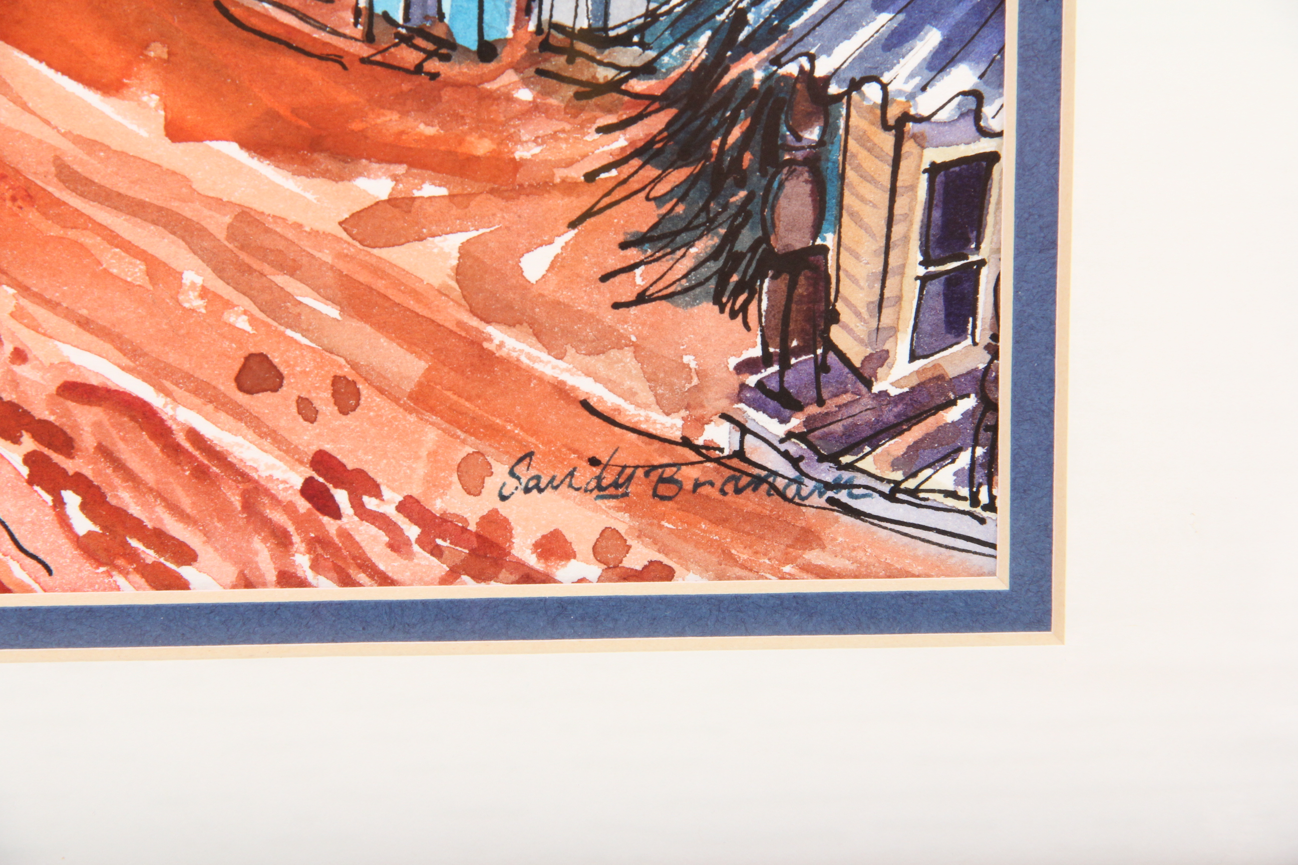 Signed Sandy Branam Original Watercolor