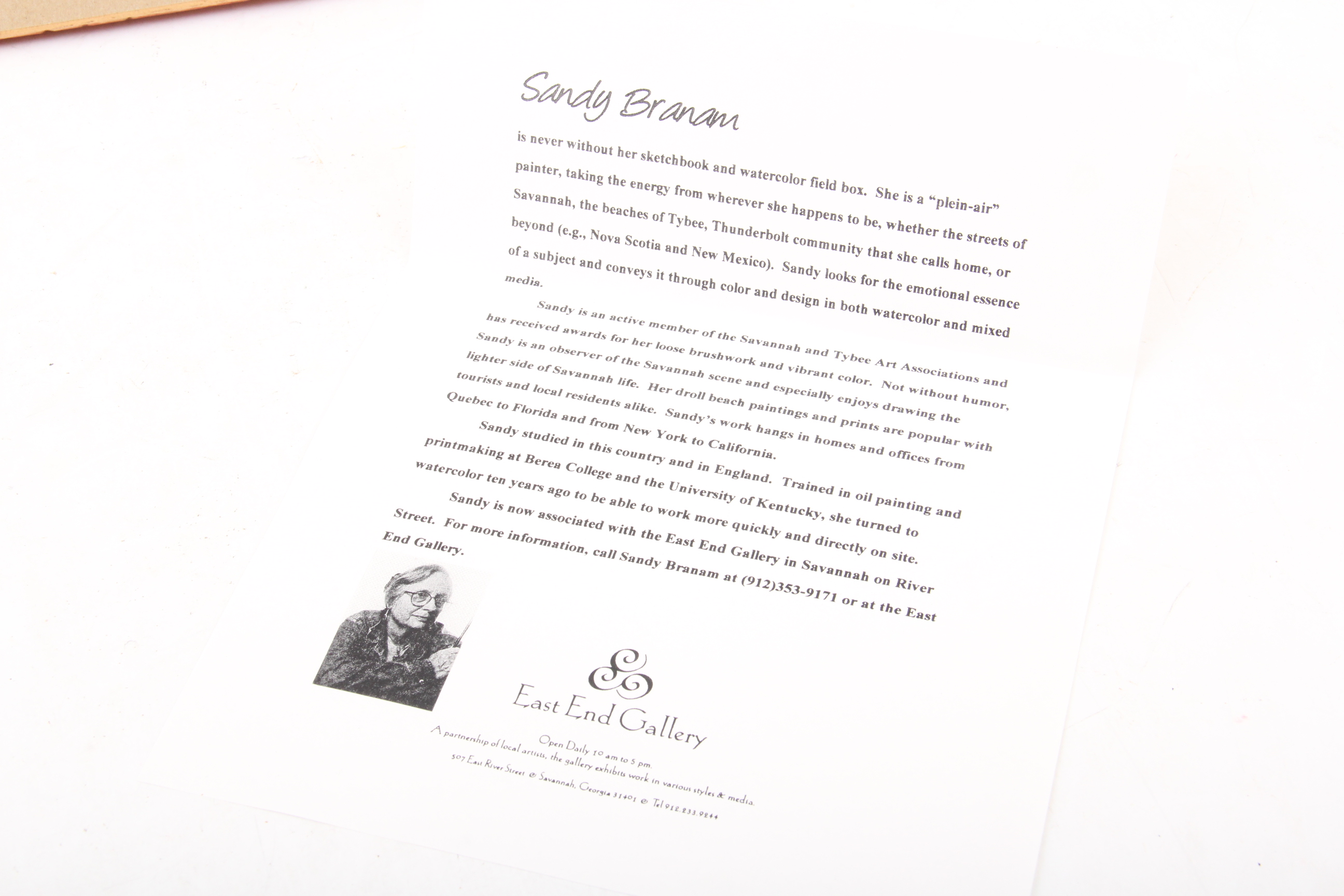 Signed Sandy Branam Original Watercolor