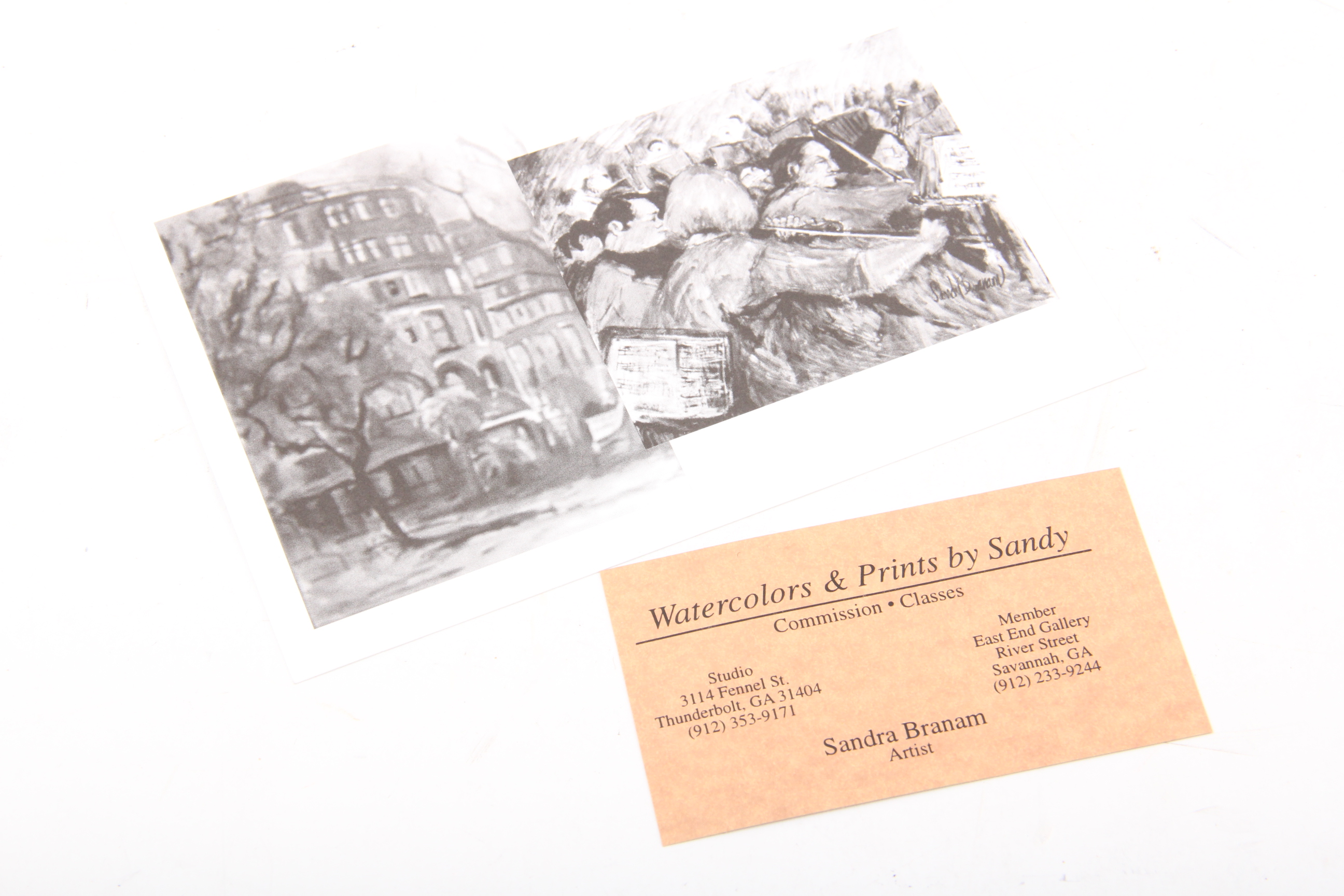 Signed Sandy Branam Original Watercolor