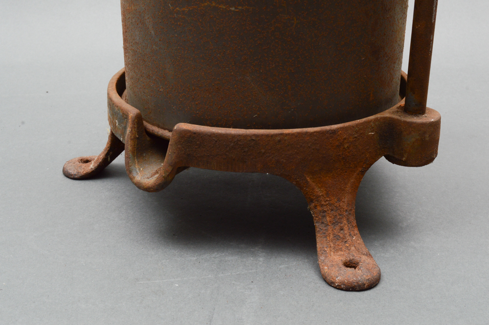 Antique Cast Iron Lard Press, Melting Pot and Kettle