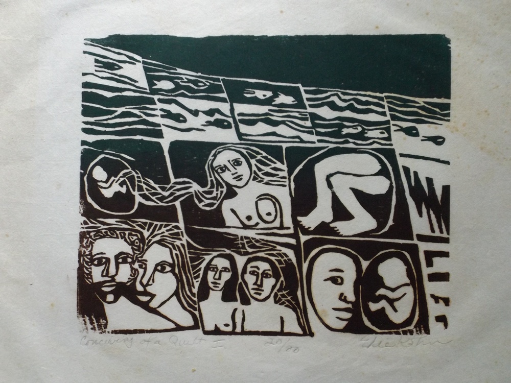 Pair of Signed and Numbered Woodblock Prints by Elie Kahn