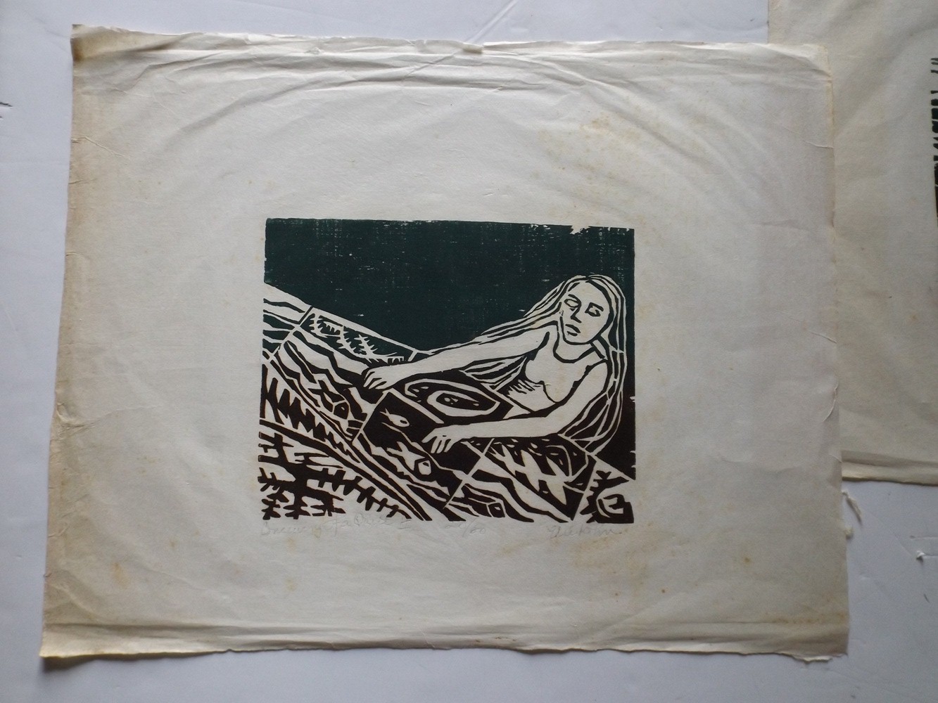 Pair of Signed and Numbered Woodblock Prints by Elie Kahn