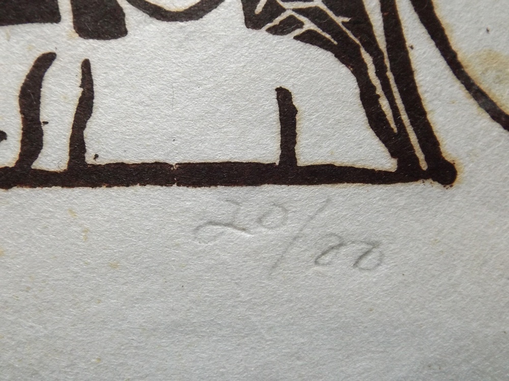 Pair of Signed and Numbered Woodblock Prints by Elie Kahn