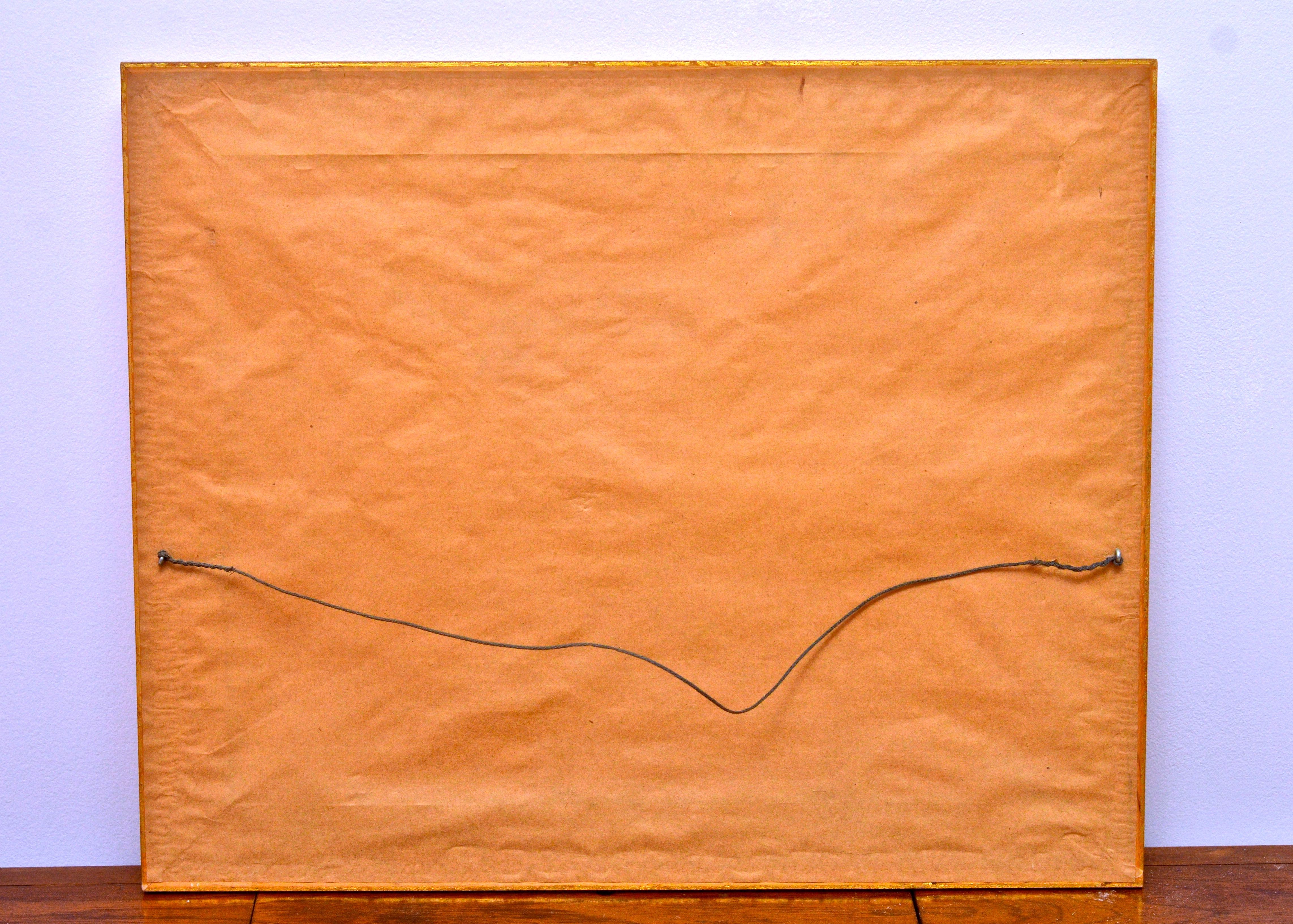 Luigi Sandini Signed Oil Painting of a Village by the Sea