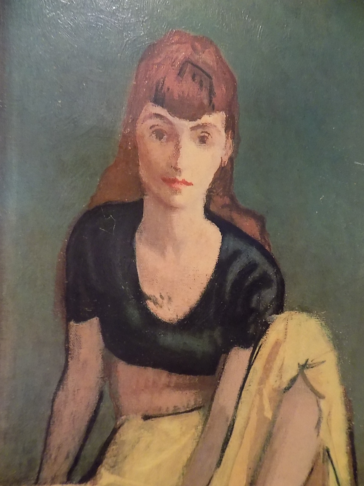 Vintage Framed Dancers at Rest Lithograph by M. Soyer