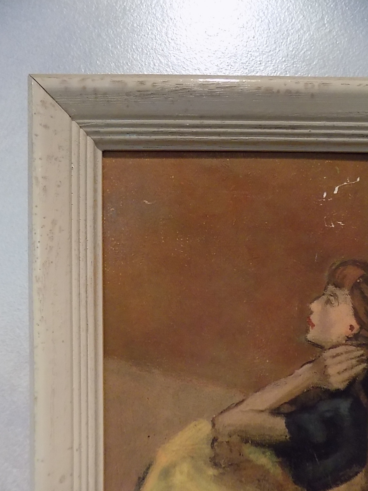 Vintage Framed Dancers at Rest Lithograph by M. Soyer