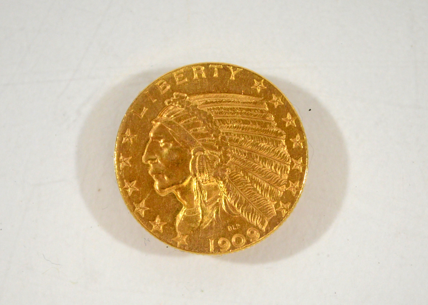 1909 Indian Head Five Dollar Gold Coin