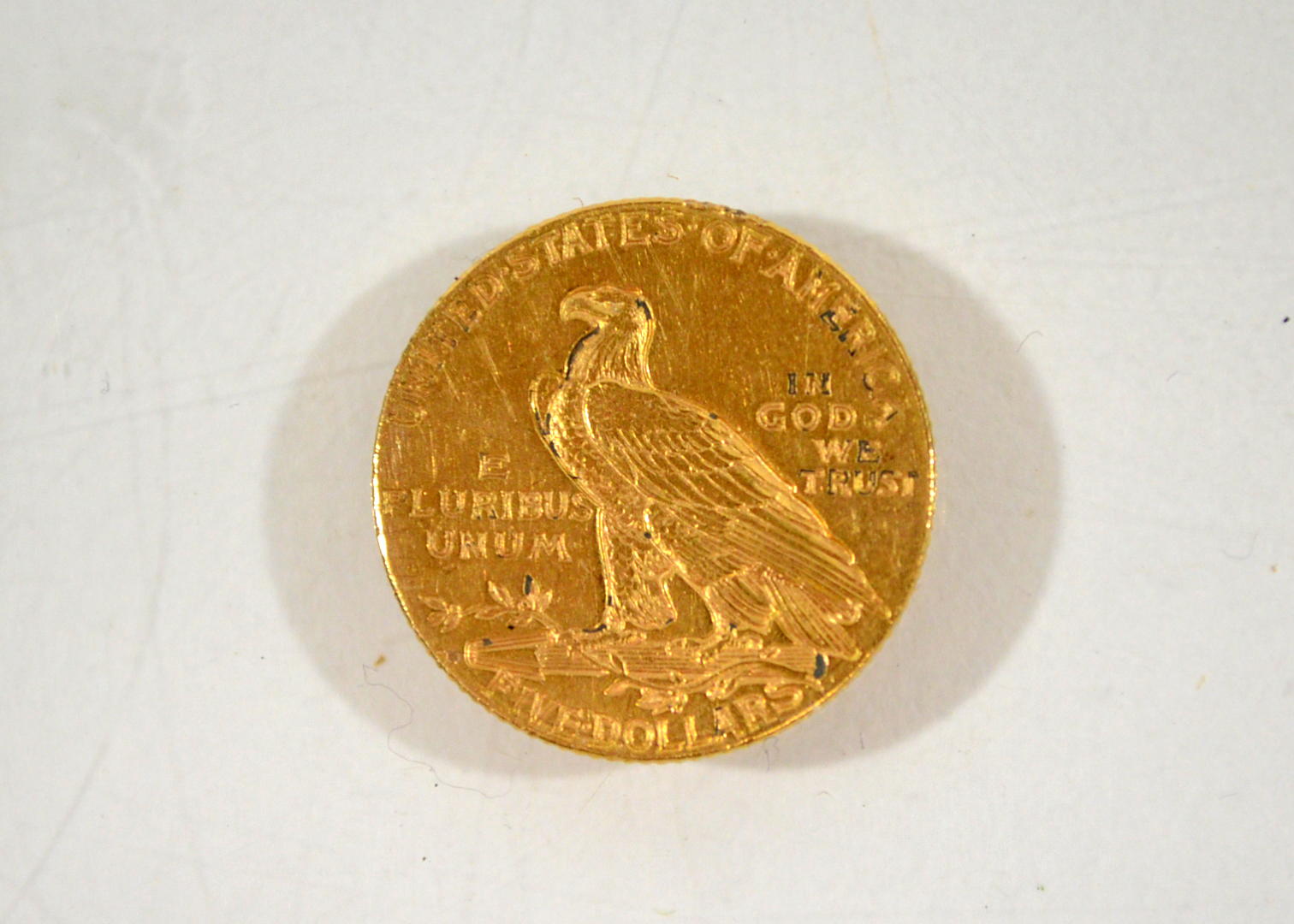 1909 Indian Head Five Dollar Gold Coin