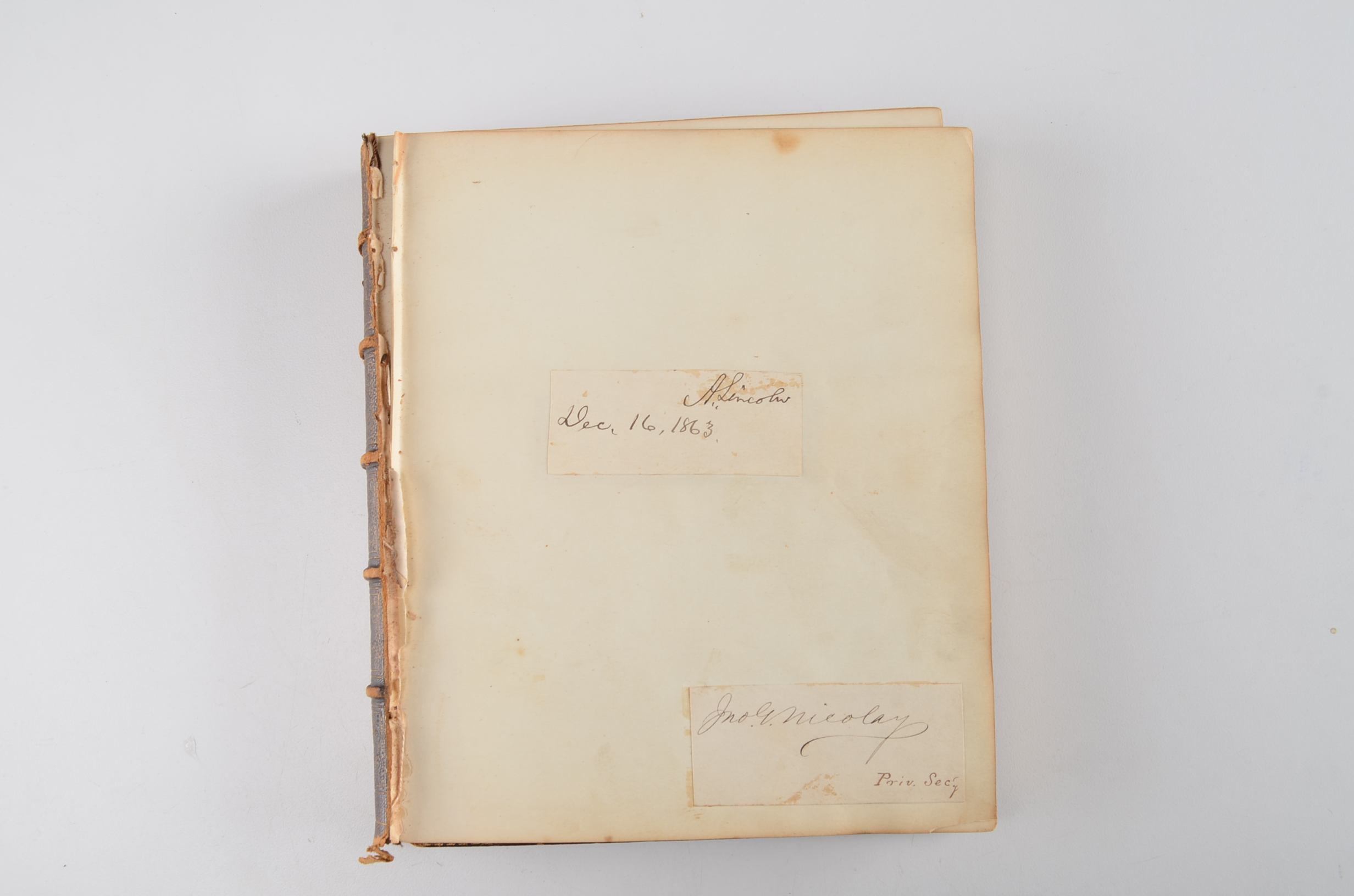 Rare Album with 142 Signatures of Lincoln & Historic 19th C. Men